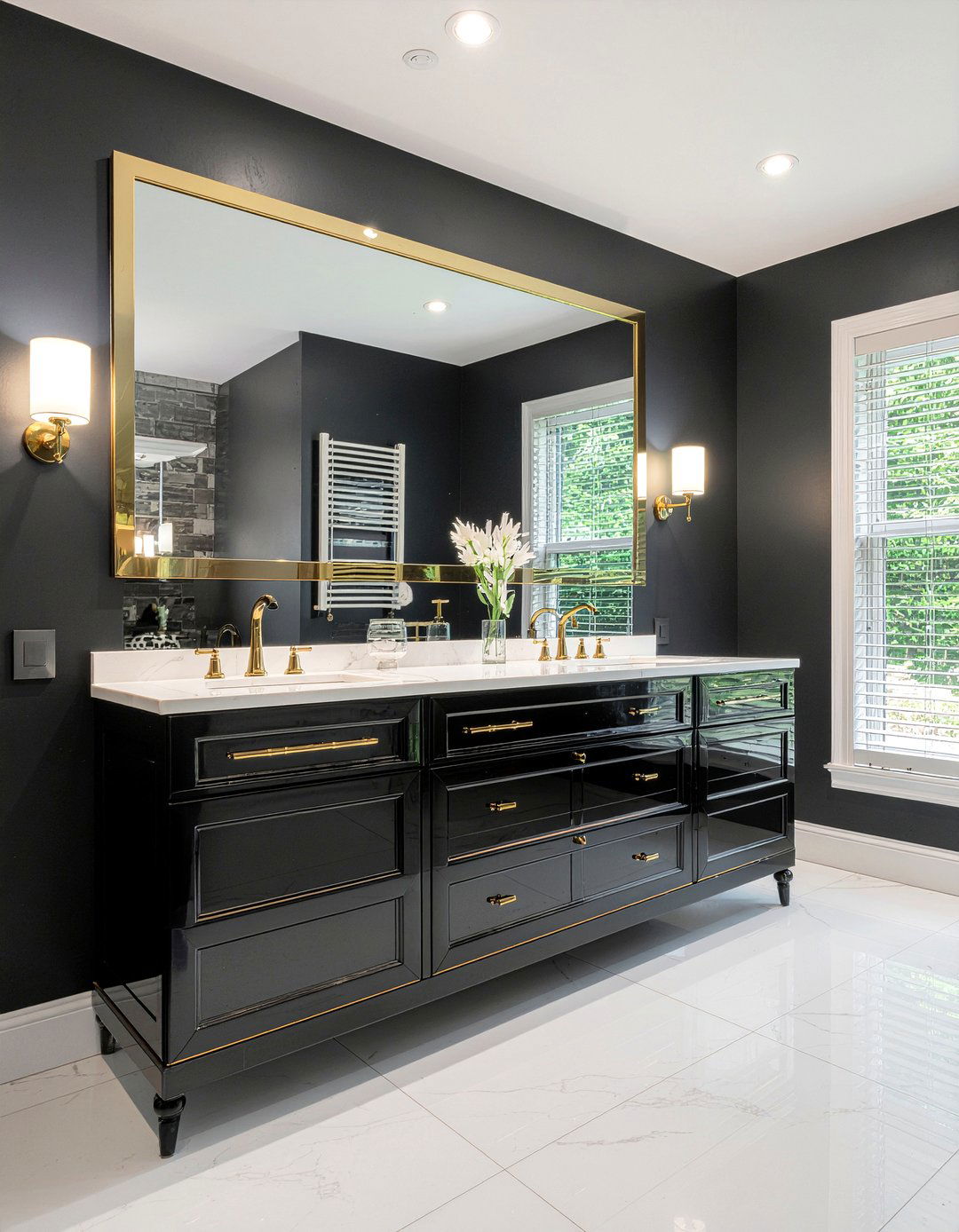 Art Deco Bathroom Vanity - 30 retro bathroom ideas