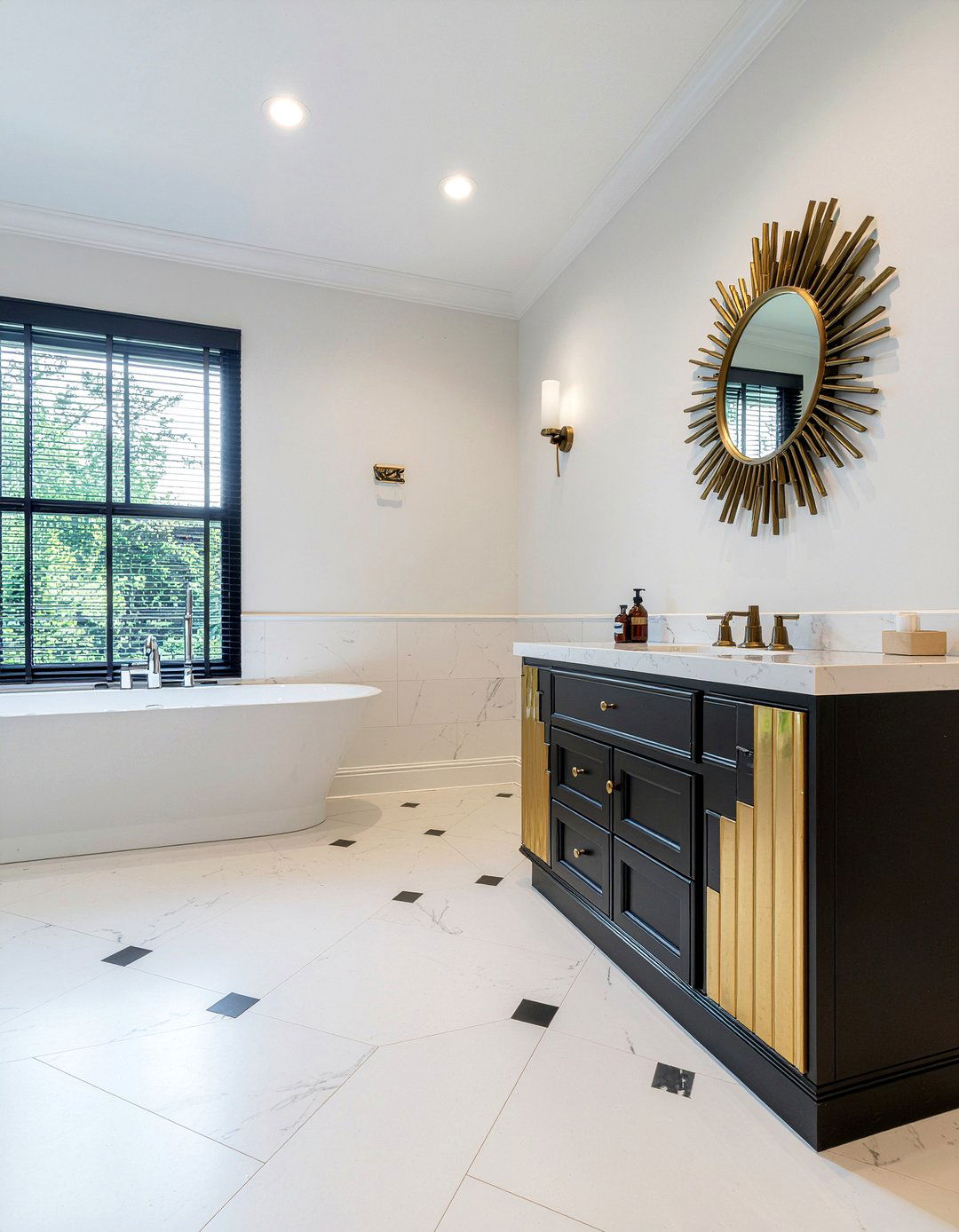 Art Deco Bathroom - 30 bathroom complete overhaul ideas