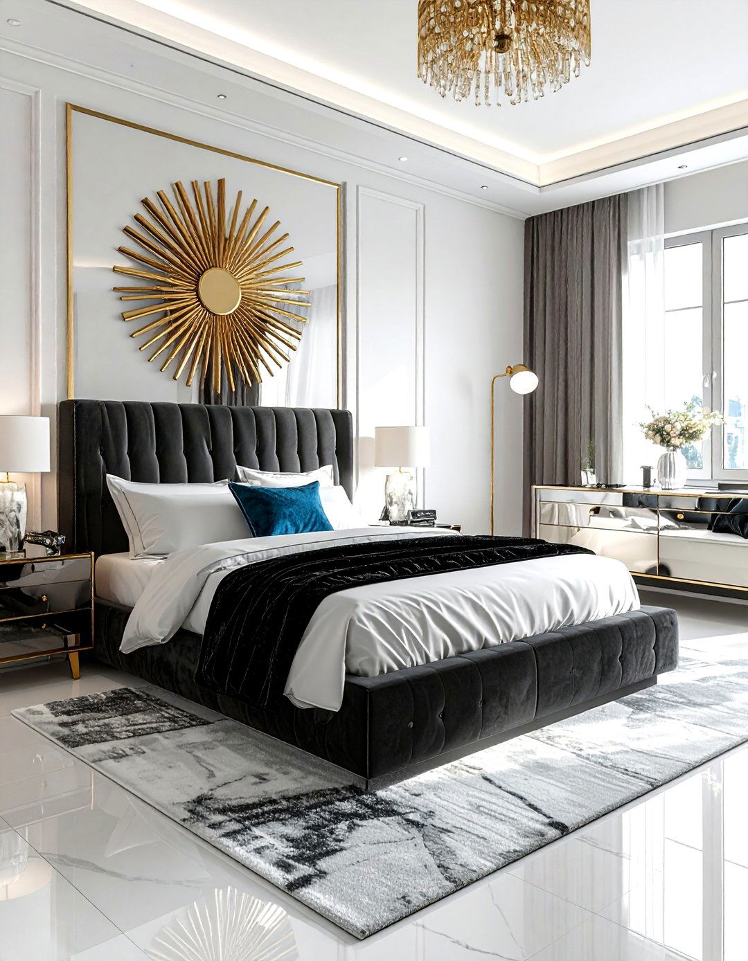 Art Deco Bedroom - 30 new construction bedroom ideas