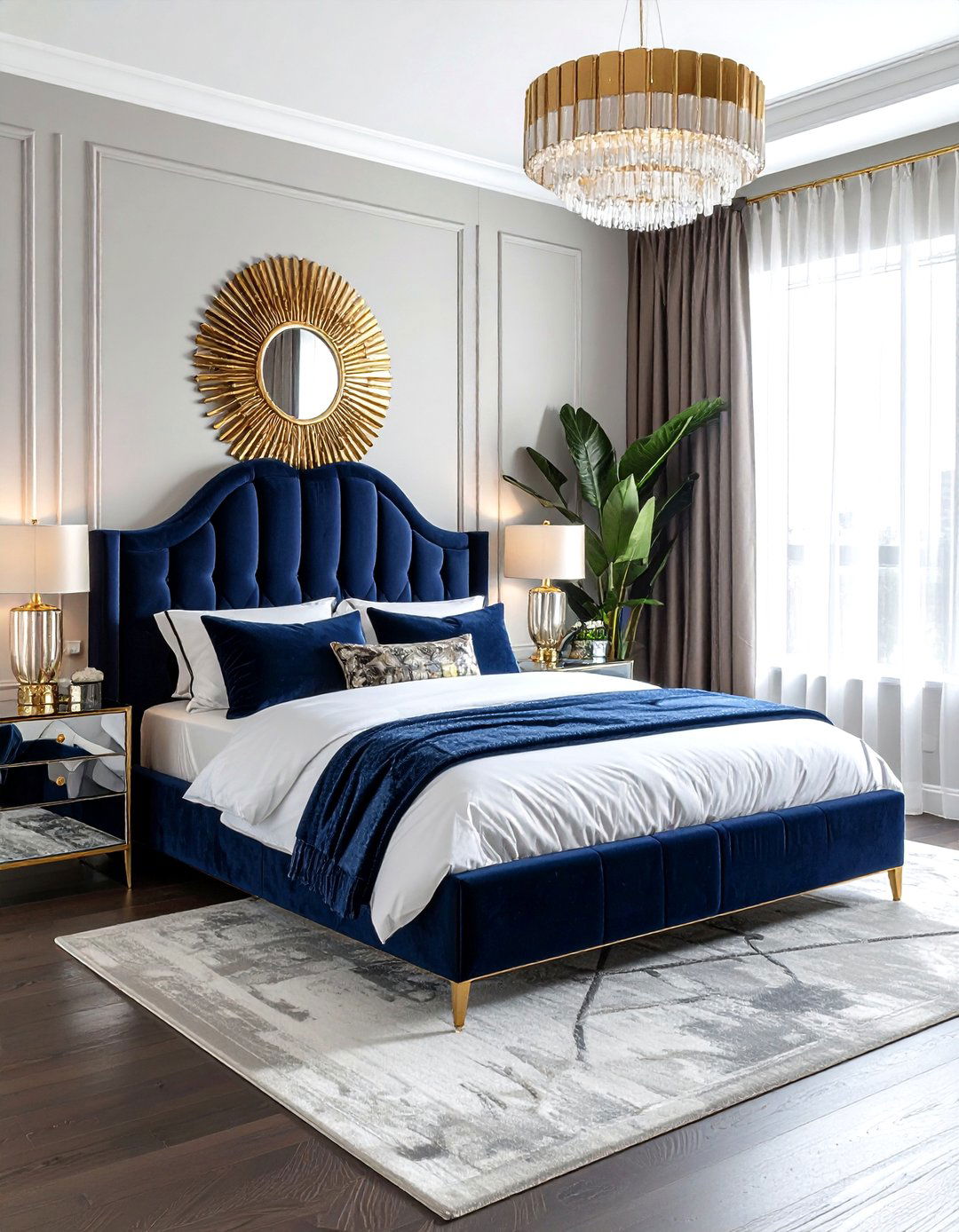 Art Deco Bedroom - 30 rental apartment bedroom ideas
