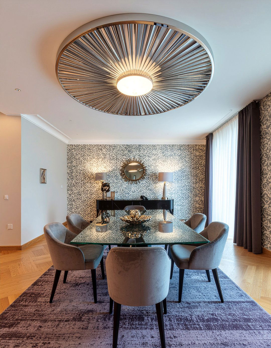 Art Deco Ceiling Medallion - 30 dining room ceiling medallion ideas