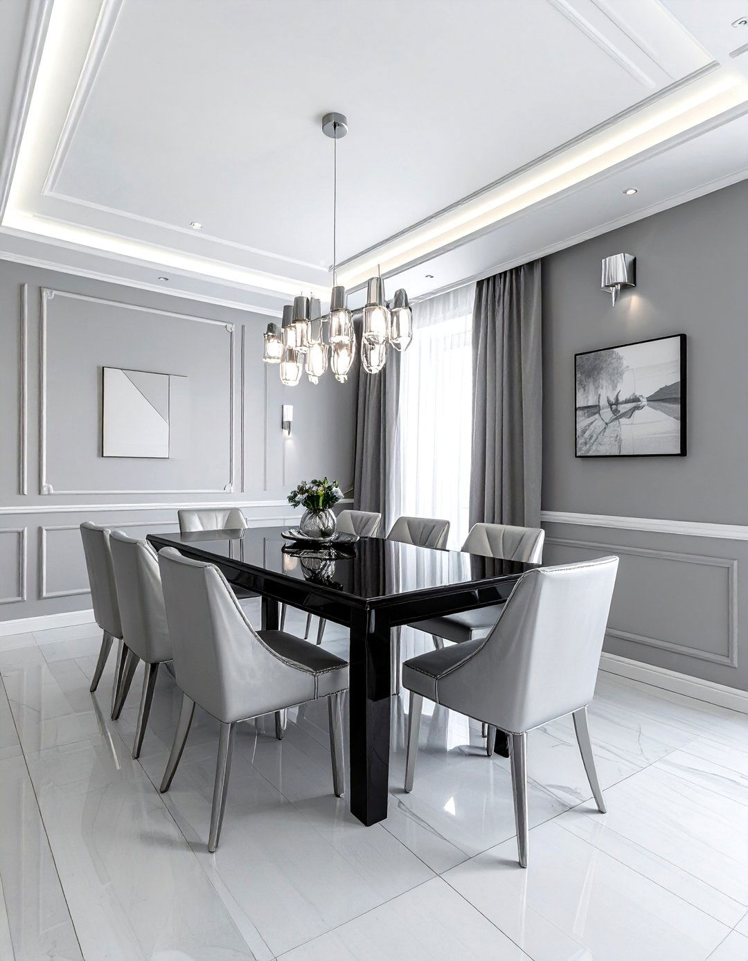 Art Deco Ceiling Molding - 30 dining room crown molding ideas