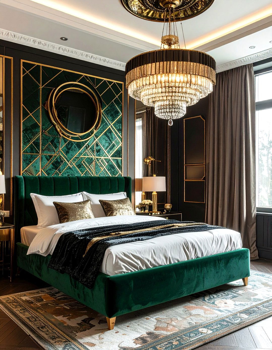Art Deco Chandelier - 30 bedroom chandelier ideas