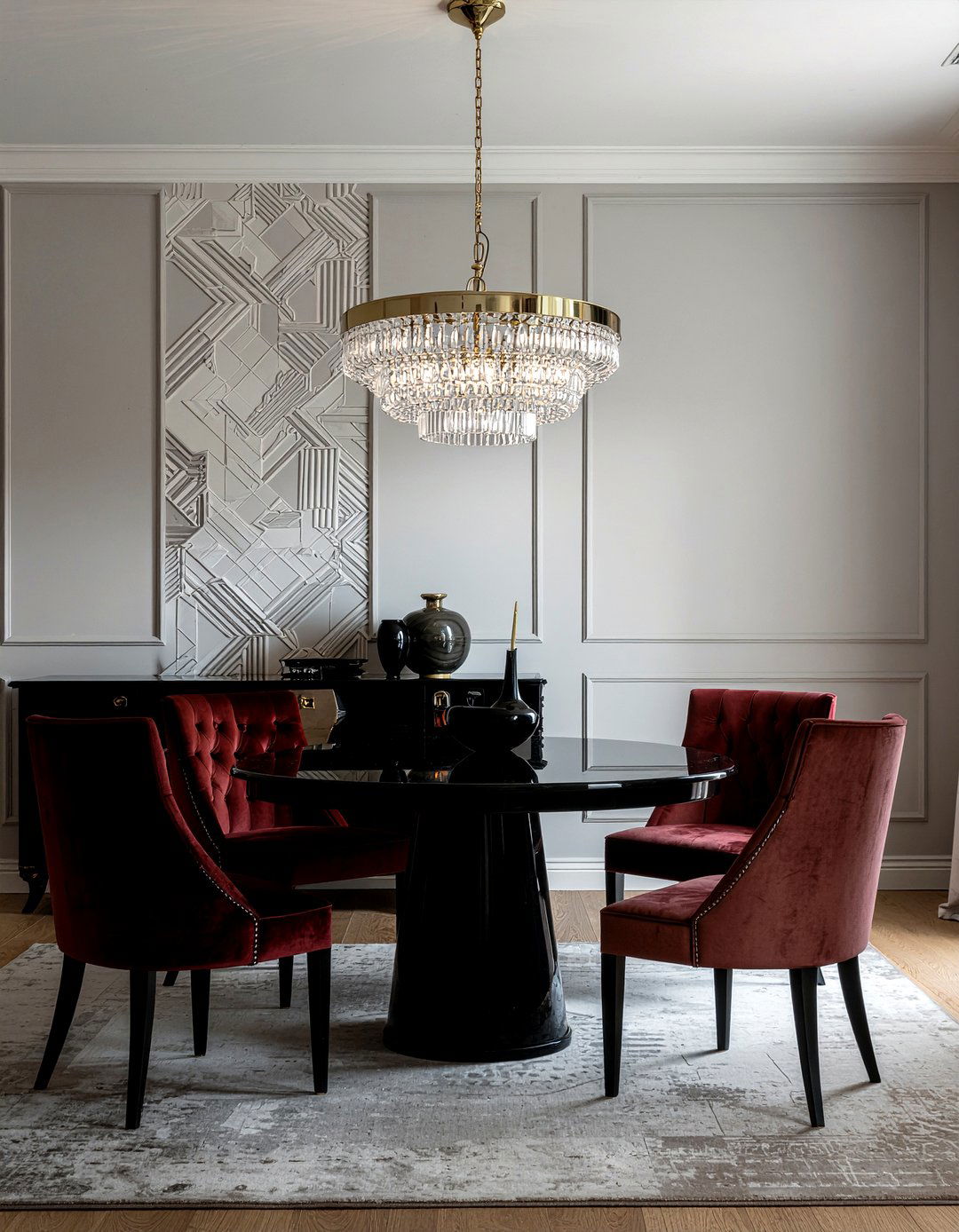 Art Deco Crystal Chandelier Dining Room - 30 crystal chandelier dining room ideas