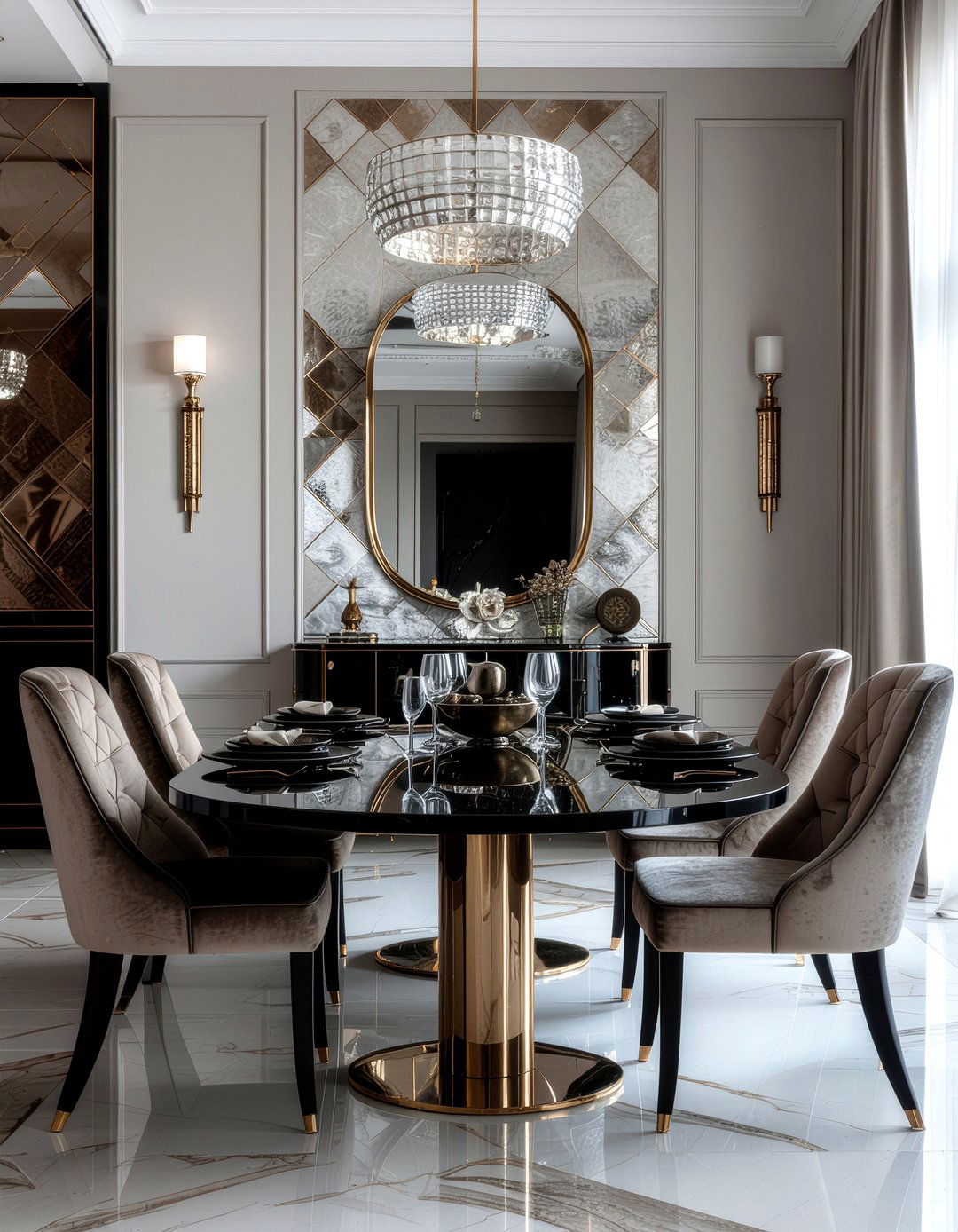 Art Deco Dining - 30 eye-catching dining room ideas
