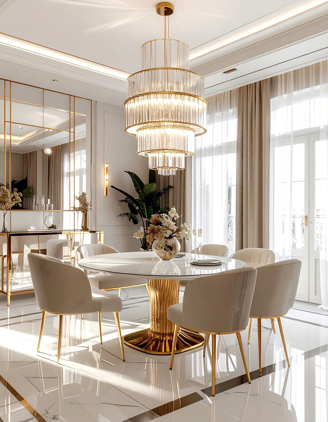 Art Deco Dining Room - 30 dining room dimmer ideas