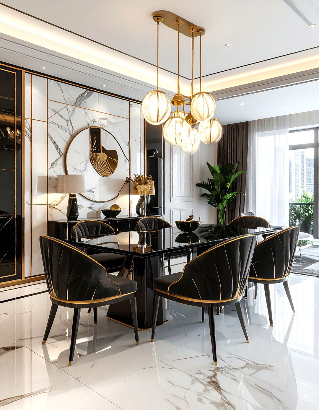 Art Deco Dining Room - 30 attention-grabbing dining room ideas