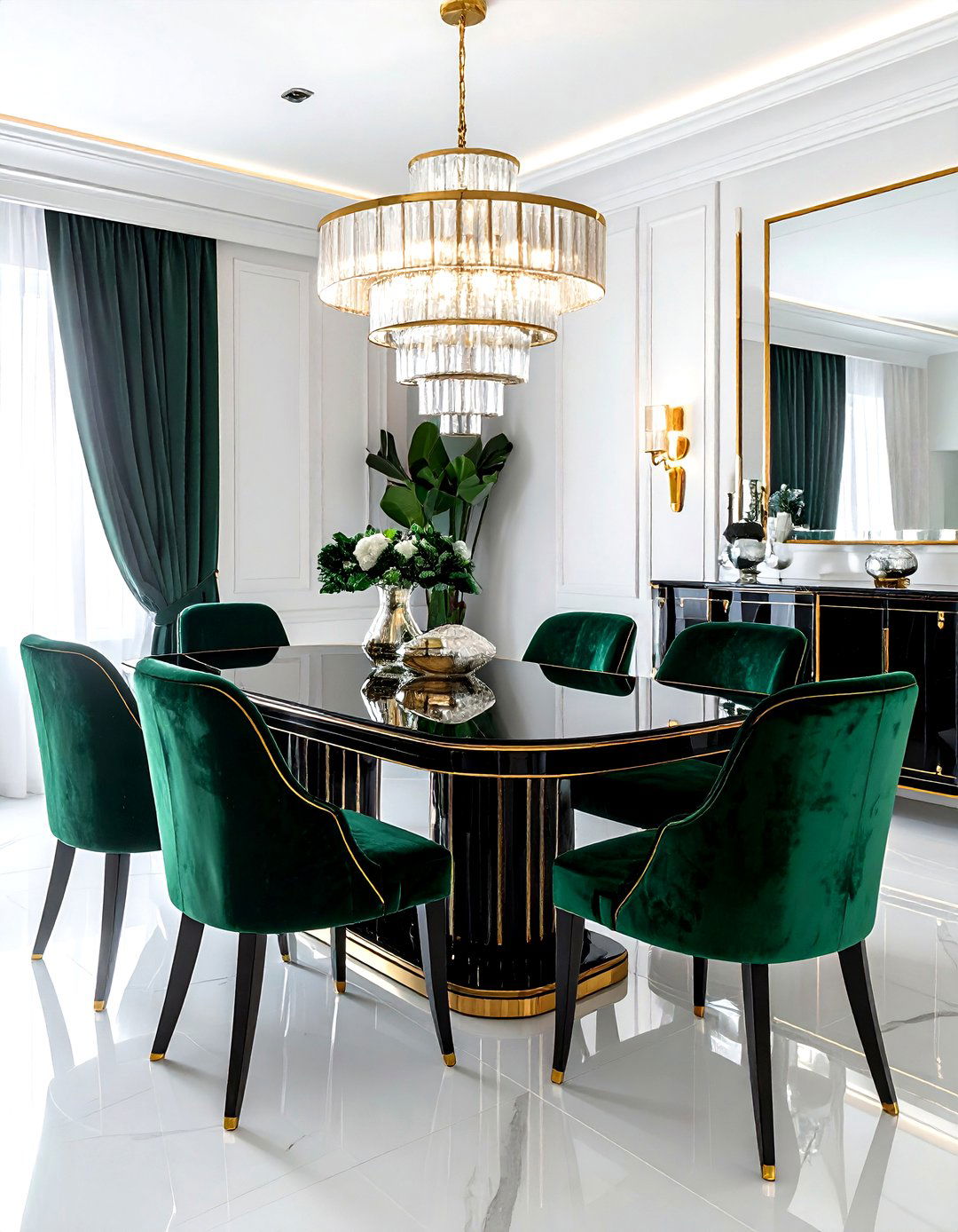 Art Deco Dining Room - 30 grand dining room ideas