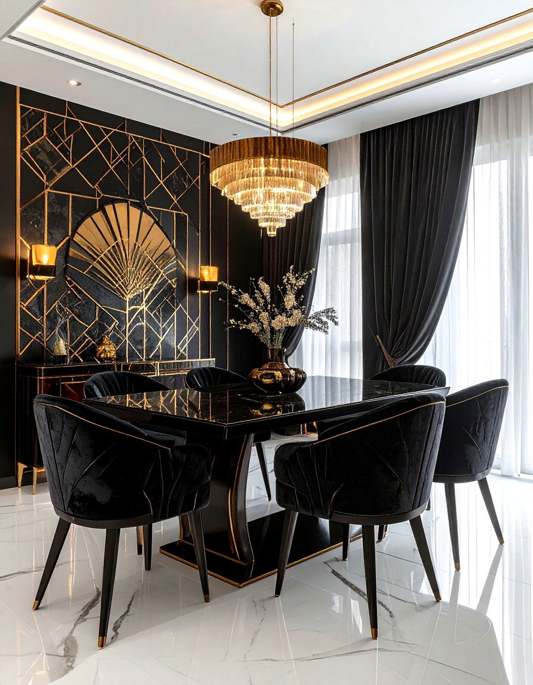 Art Deco Dining Room - 30 highlight dining room ideas
