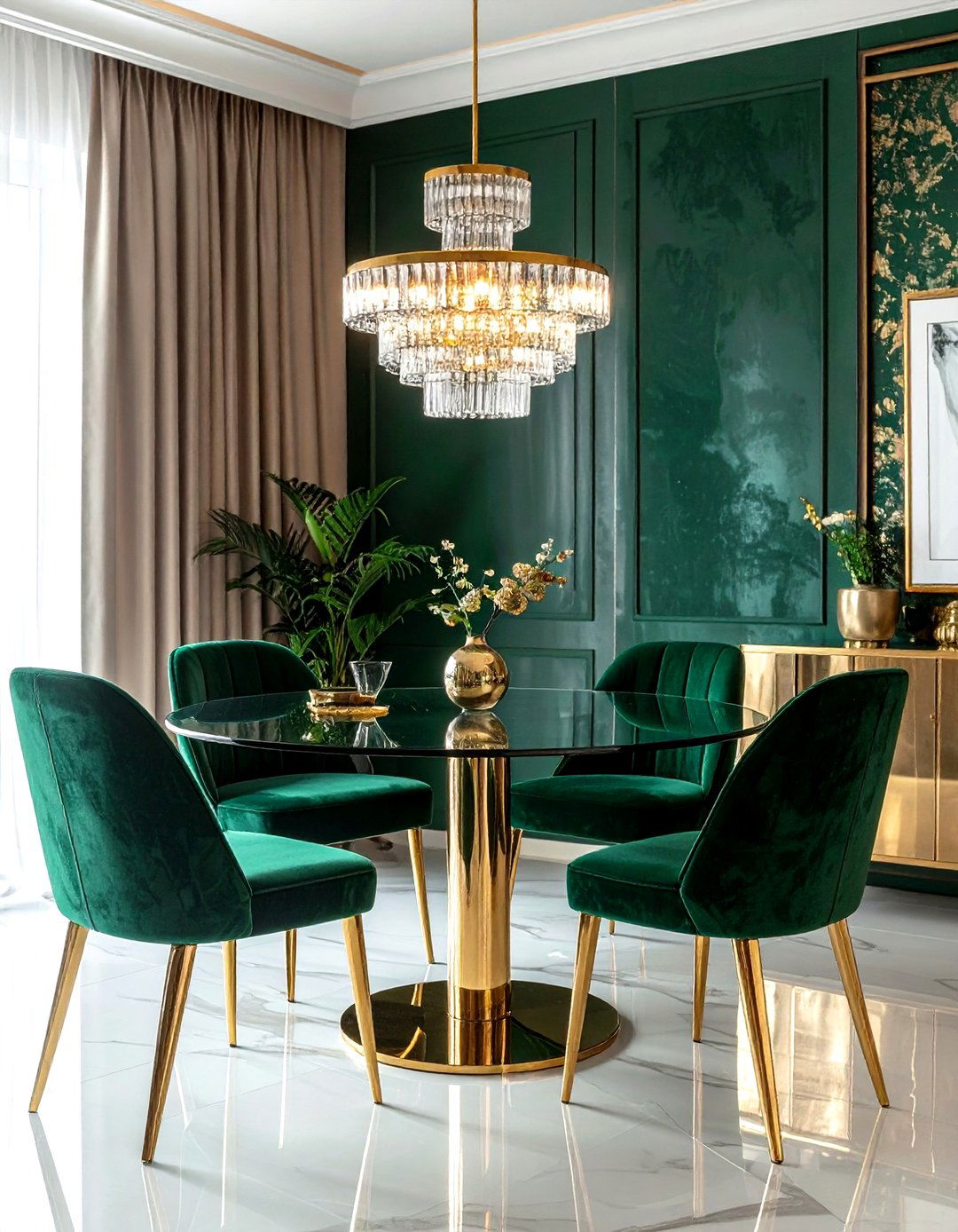 Art Deco Dining Room - 30 layered dining room ideas