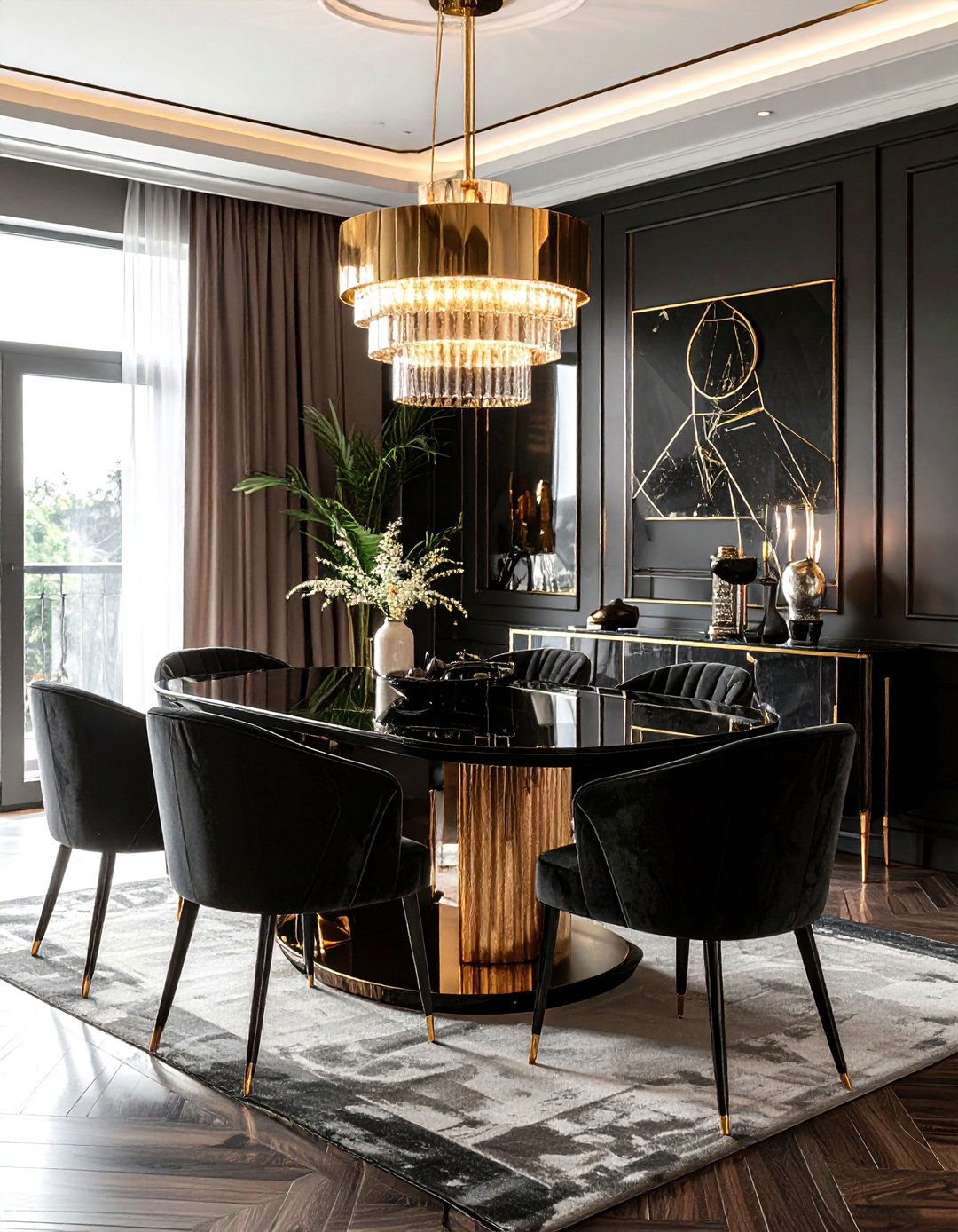 Art Deco Dining Room - 30 show home dining room ideas