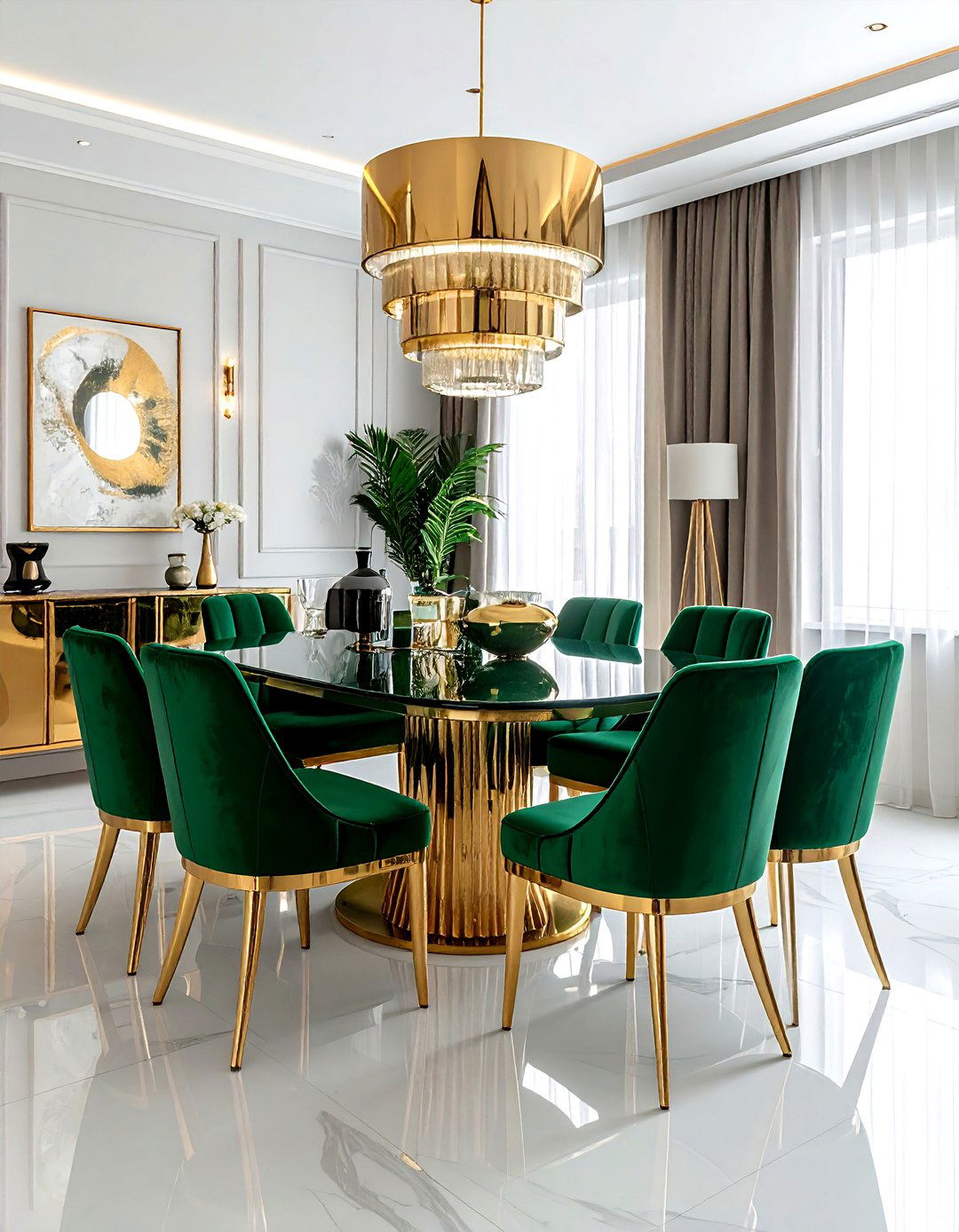 Art Deco Dining Room - 30 tailored dining room ideas