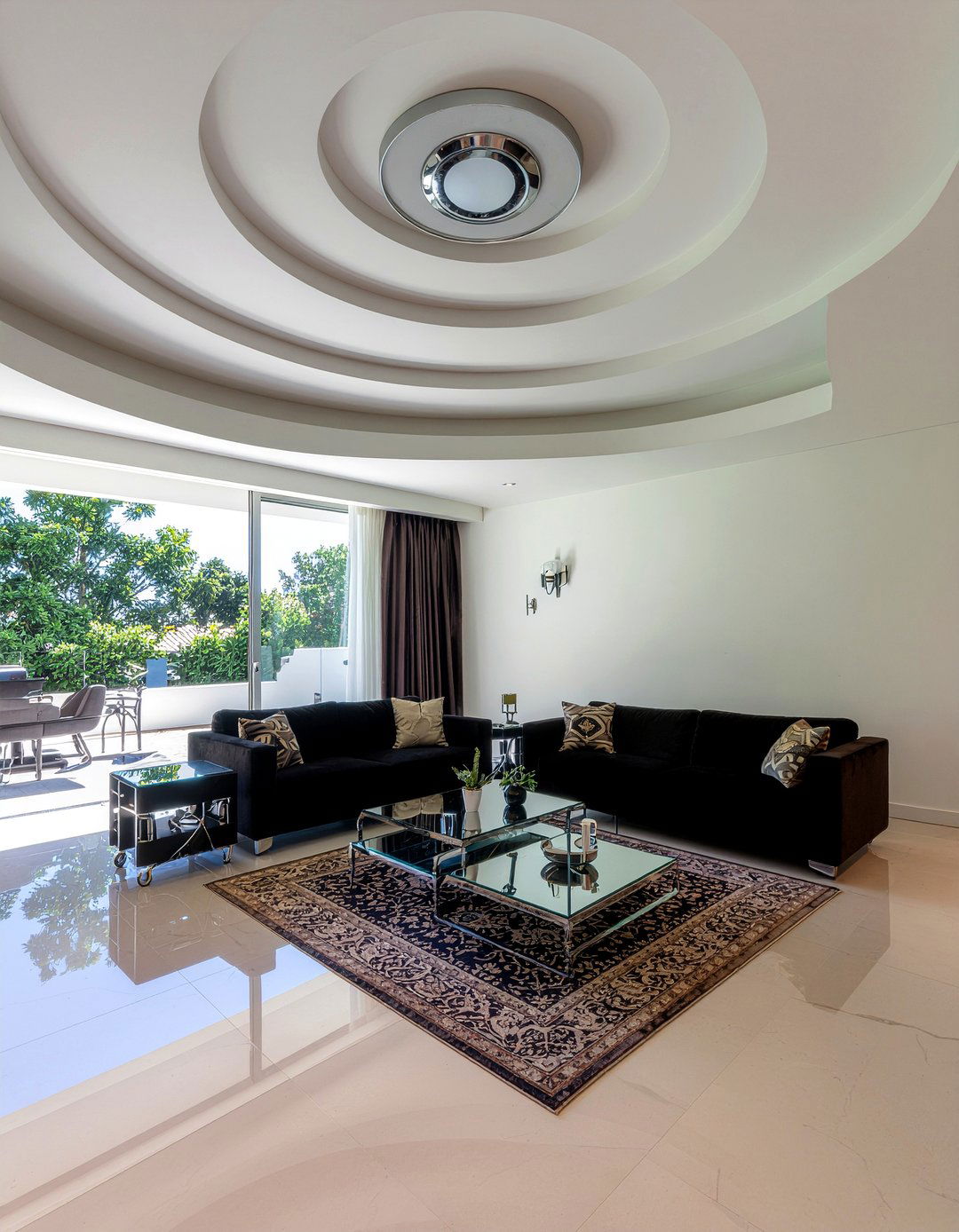 Art Deco Dome Ceiling - 30 living room dome ceiling ideas