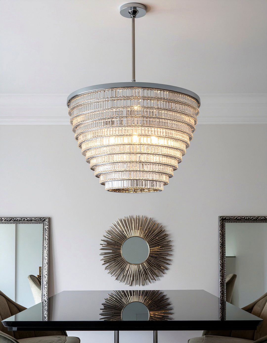 Art Deco Drum Chandelier - 30 drum chandelier dining room ideas