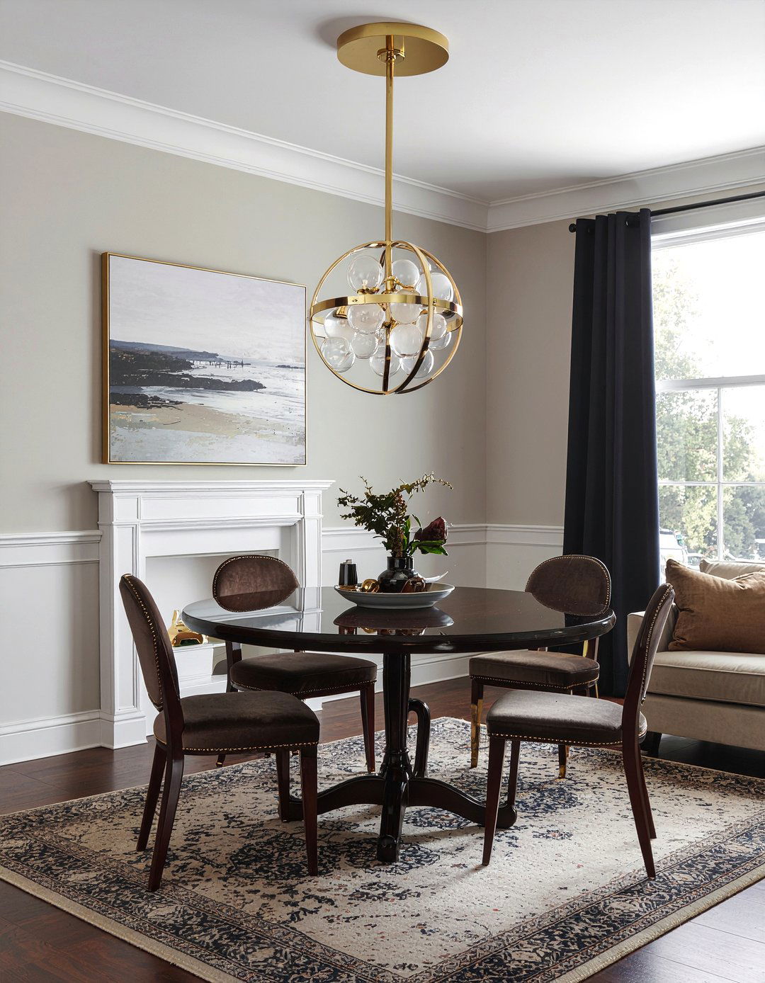 Art Deco Globe Chandelier - 30 globe chandelier dining room ideas