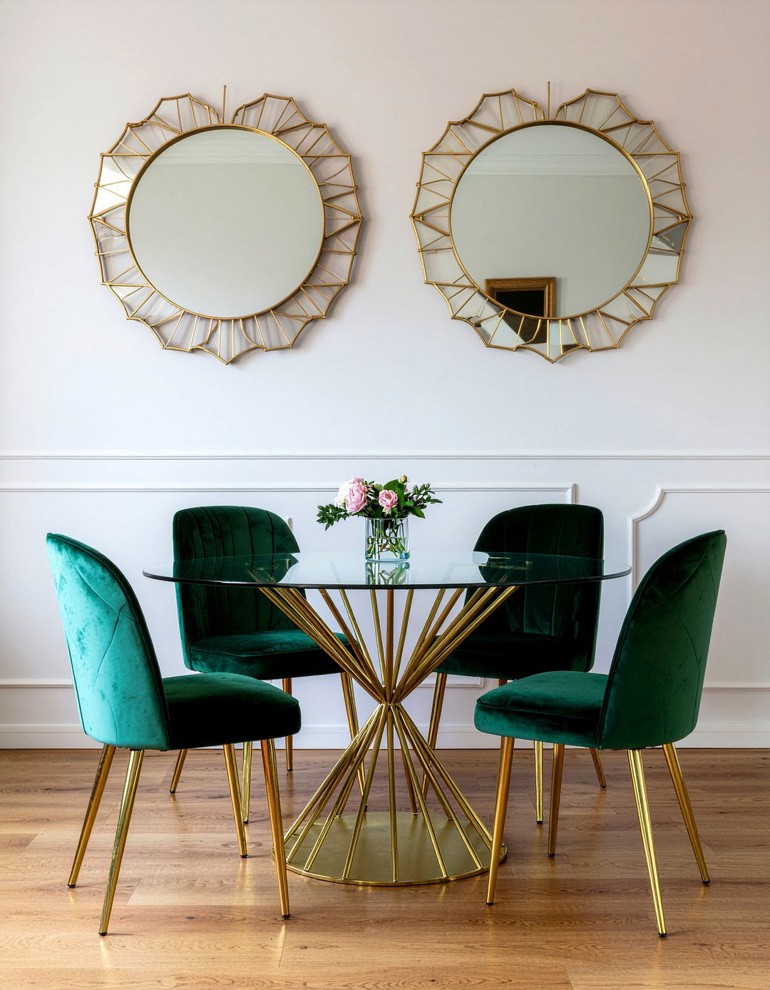 Art Deco Gold Dining Room - 30 gold accent dining room ideas