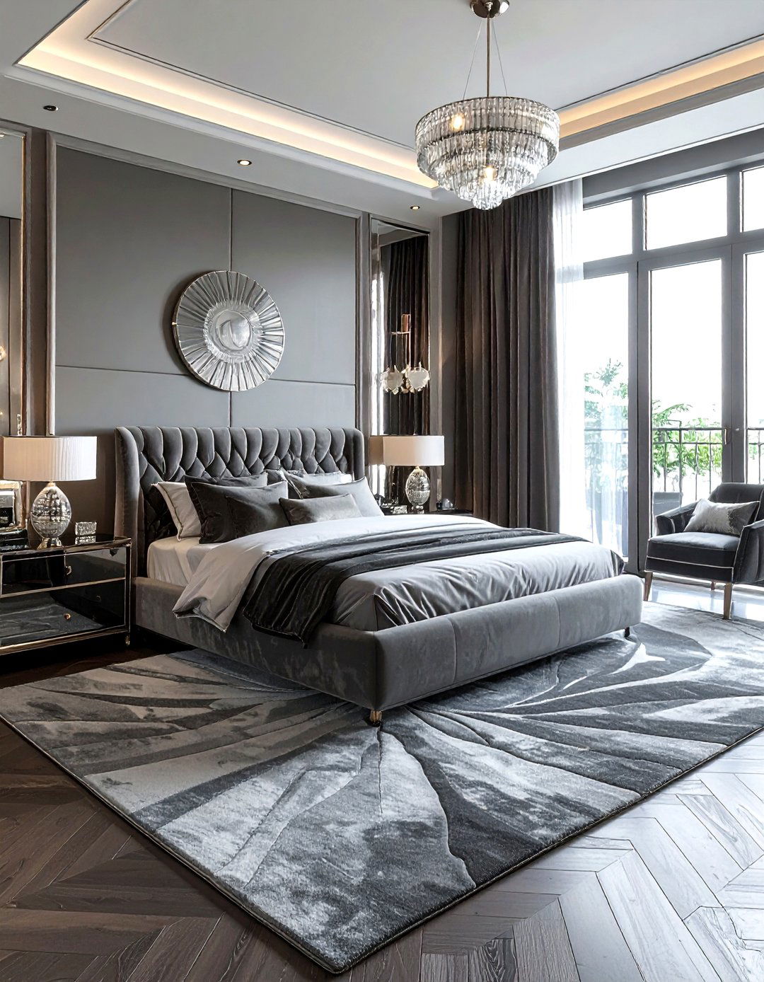 Art Deco Gray Bedroom - 30 gray bedroom accessories ideas
