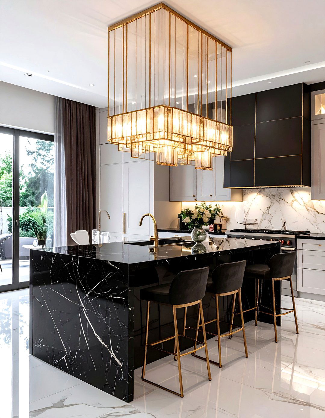 Art Deco Kitchen Chandelier - 30 kitchen chandelier ideas