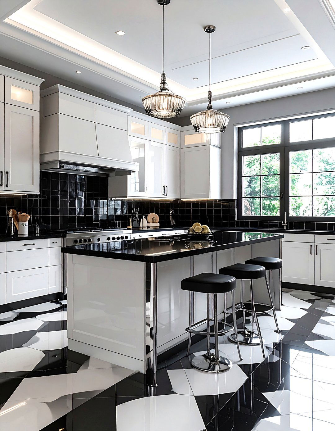 Art Deco Kitchen Light - 30 flush mount kitchen light ideas