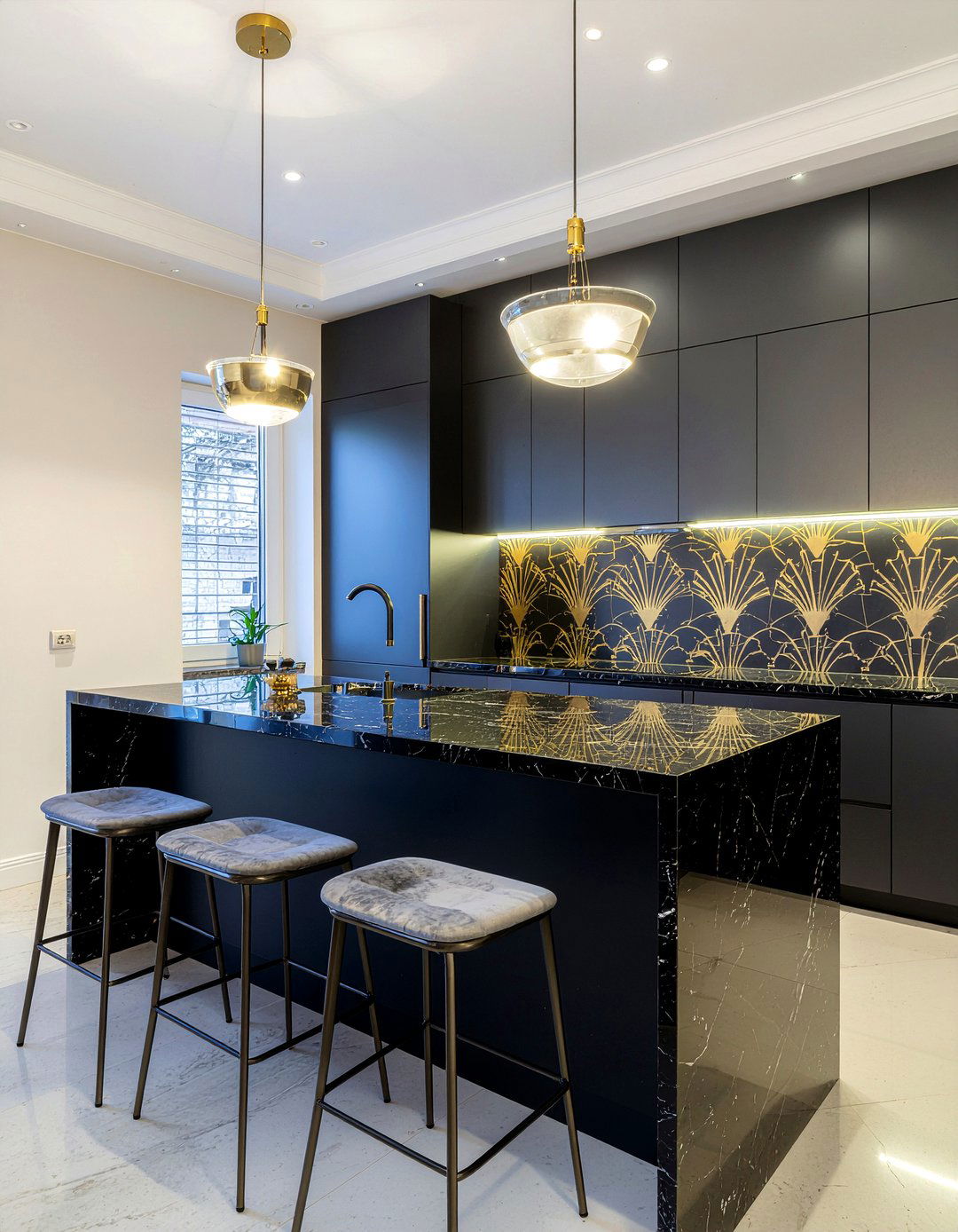 Art Deco Kitchen Wallpaper - 30 kitchen wallpaper ideas