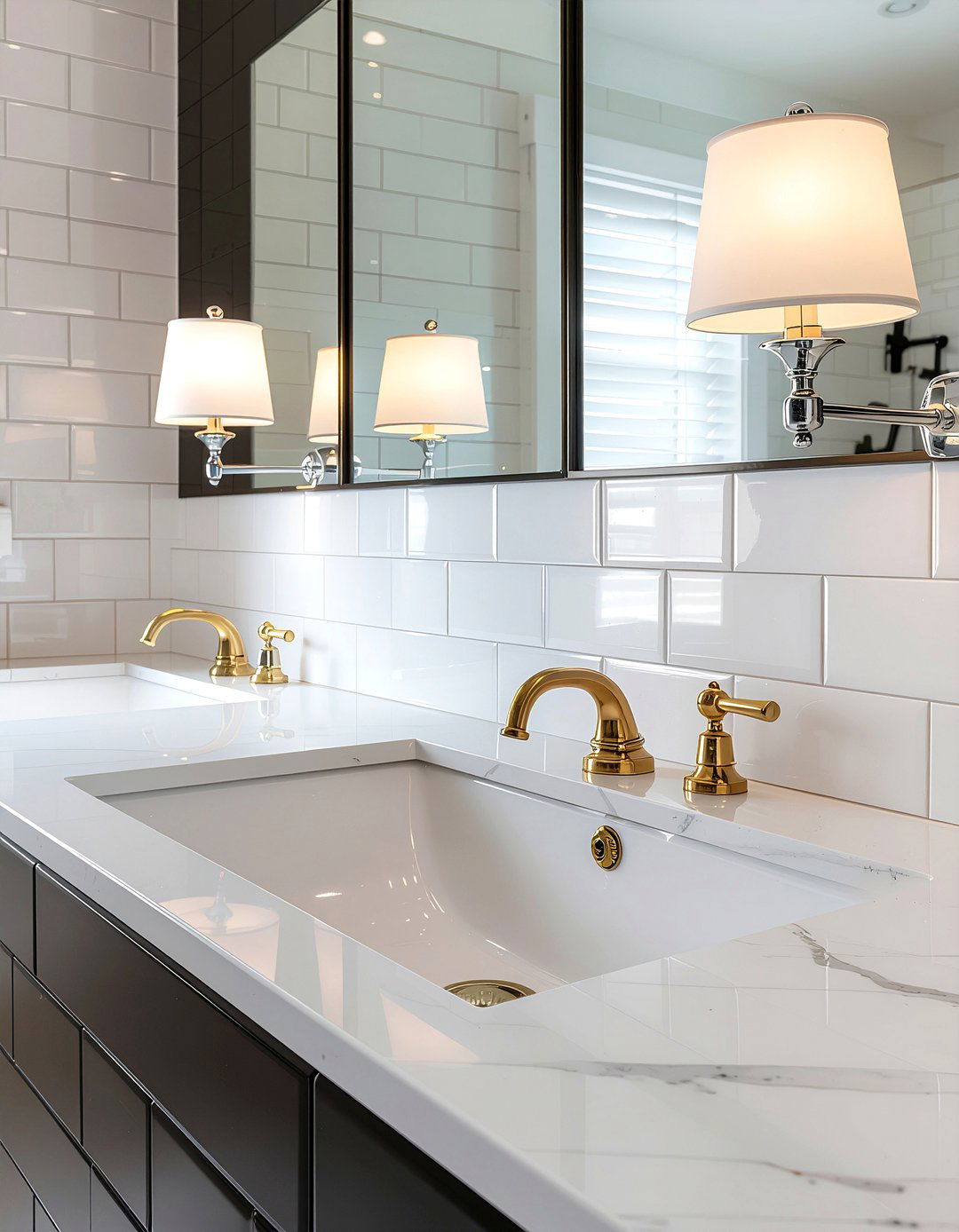 Art Deco Light - 30 bathroom lighting ideas