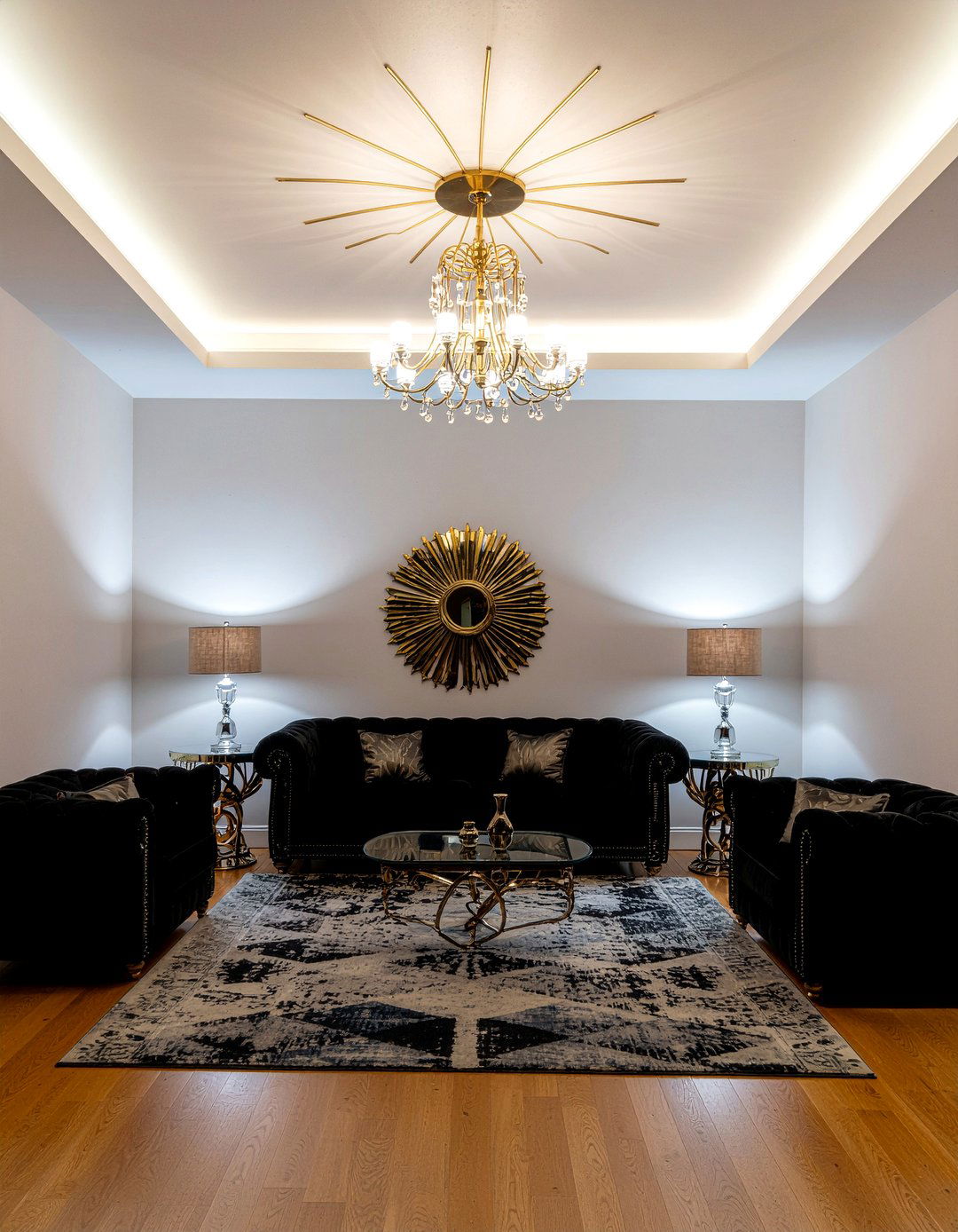Art Deco Metal Ceiling - 30 living room pressed metal ceiling ideas