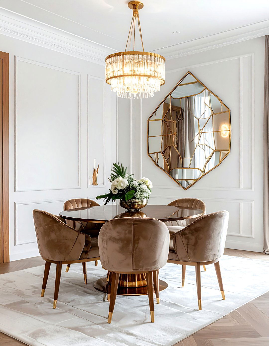 Art Deco Mirror - 30 preserved dining room ideas