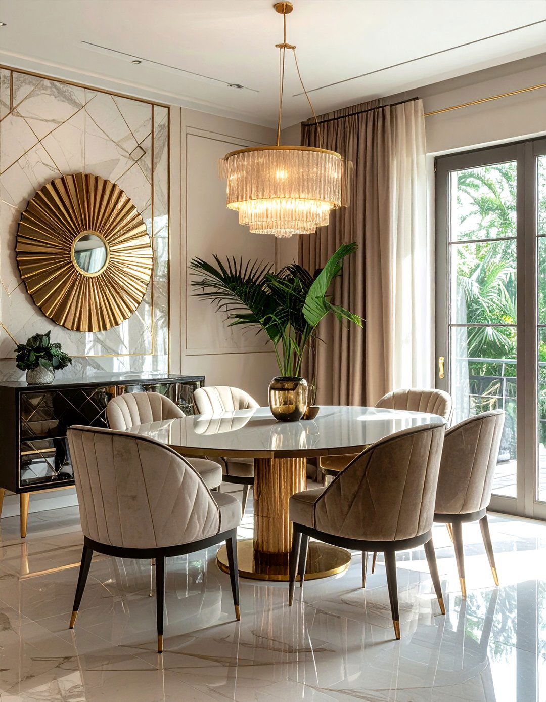 Art Deco Open Plan Dining - 30 open plan dining ideas