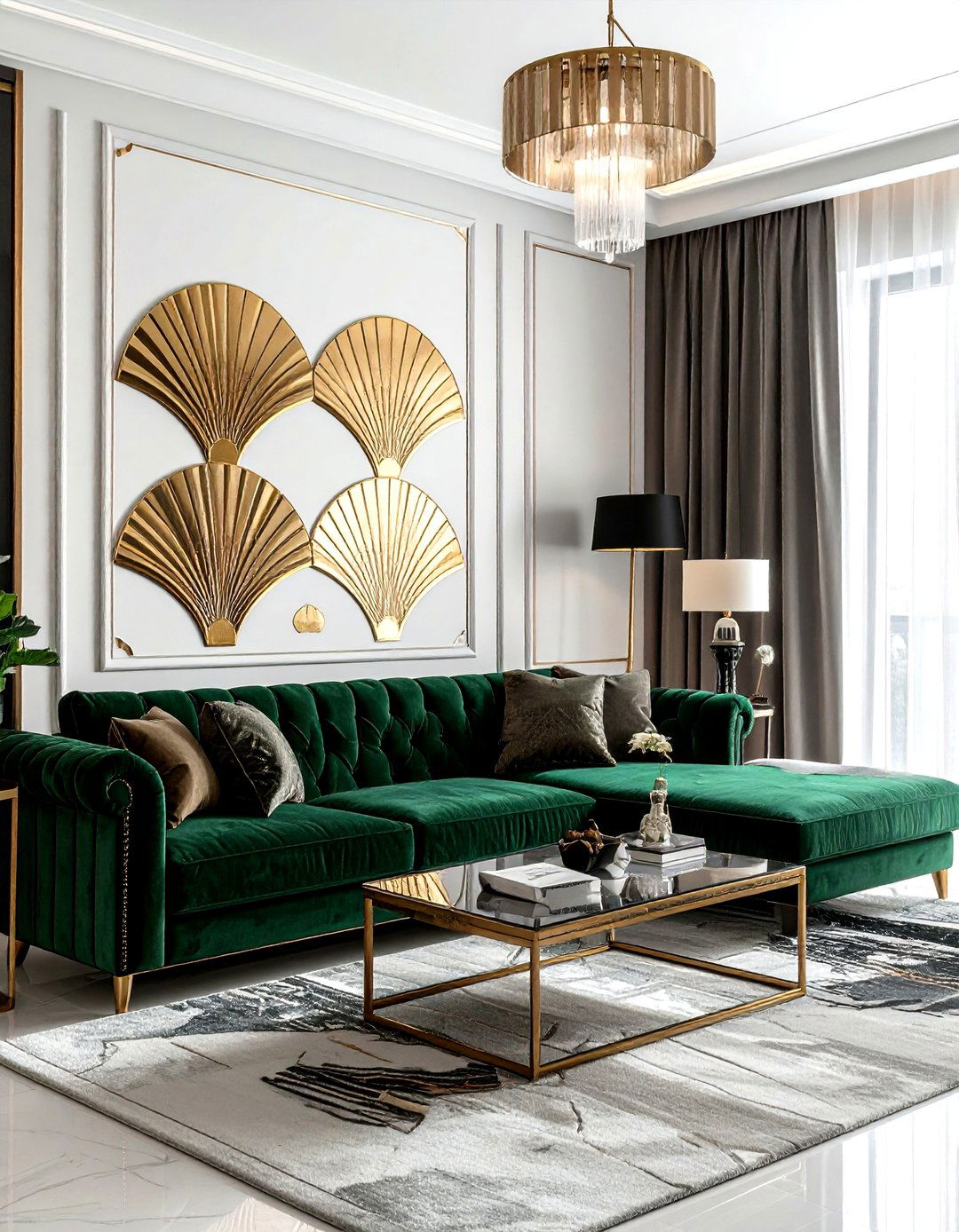 Art Deco Wallpaper - 30 living room peel and stick wallpapers