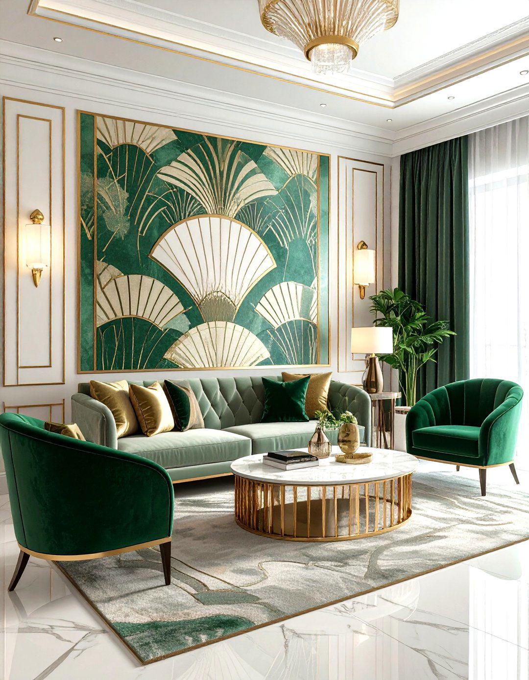 Art Deco Wallpaper Living Room - 30 living room wallpaper ideas