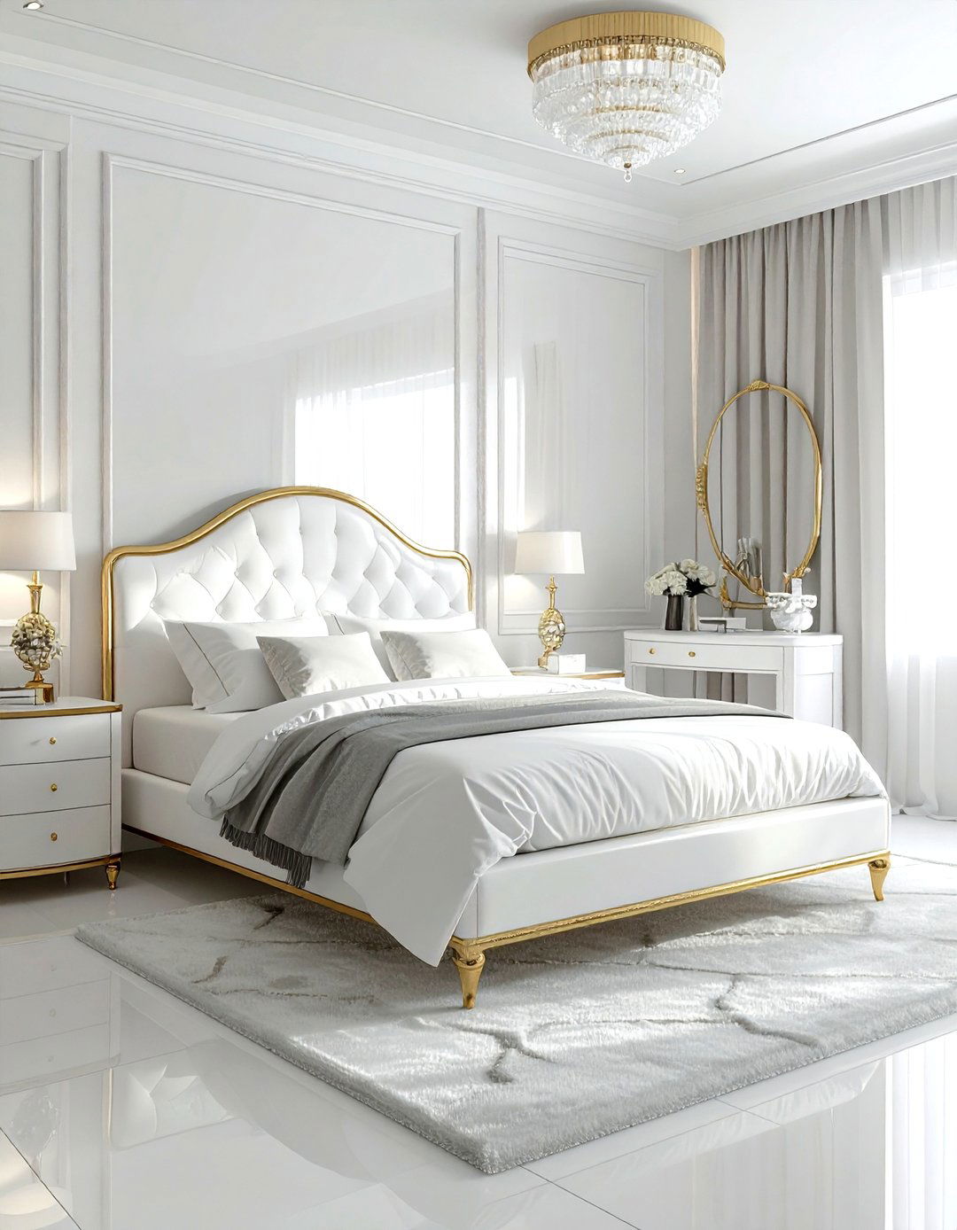 Art Deco White Bedroom - 30 white bedroom furniture ideas