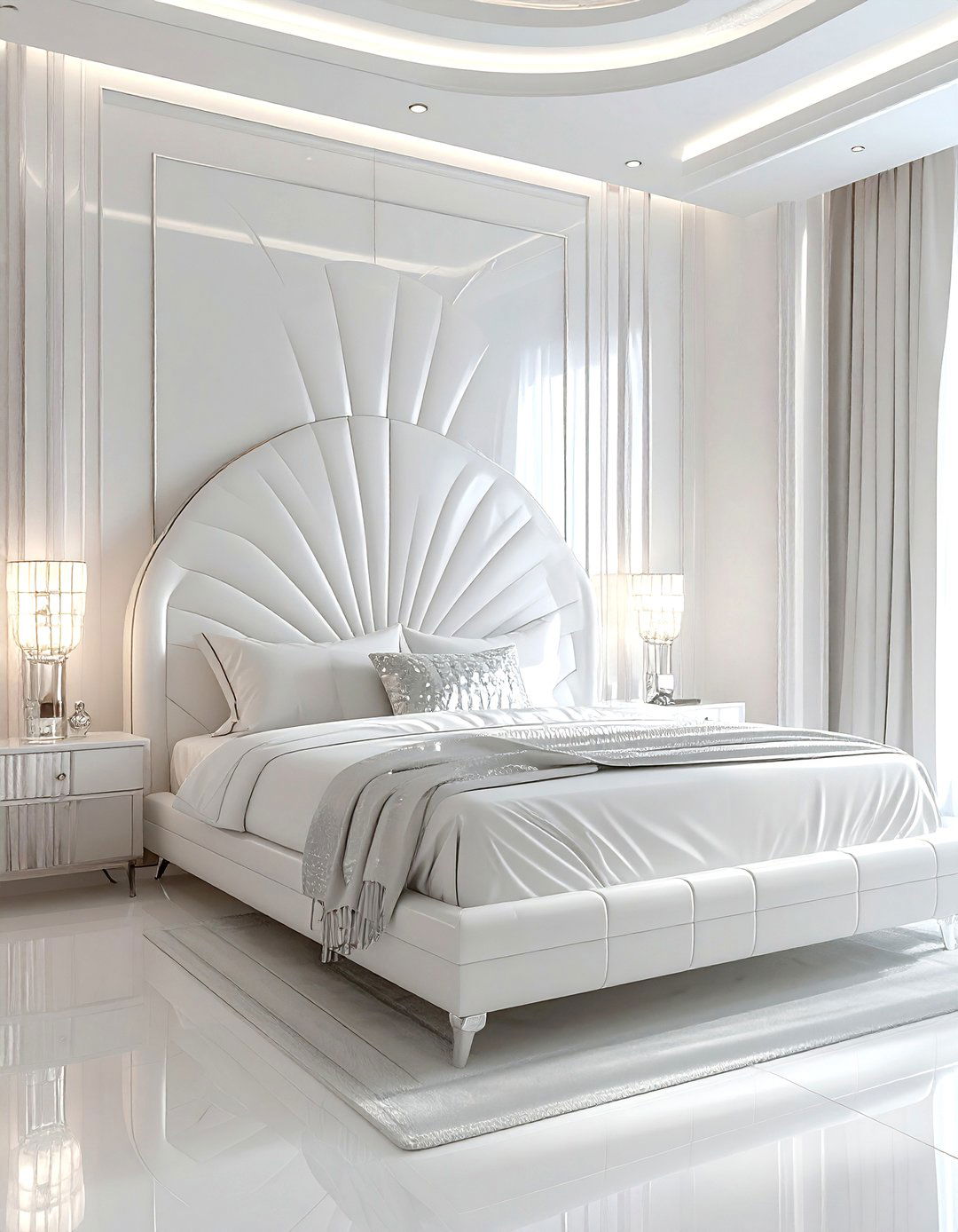 Art Deco White Bedroom - 30 white bedroom ideas
