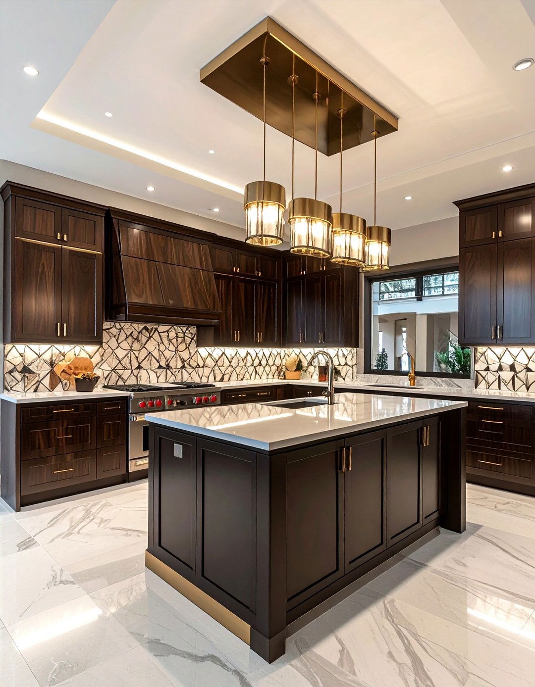 Art Deco kitchen - 30 Hollywood regency kitchen ideas