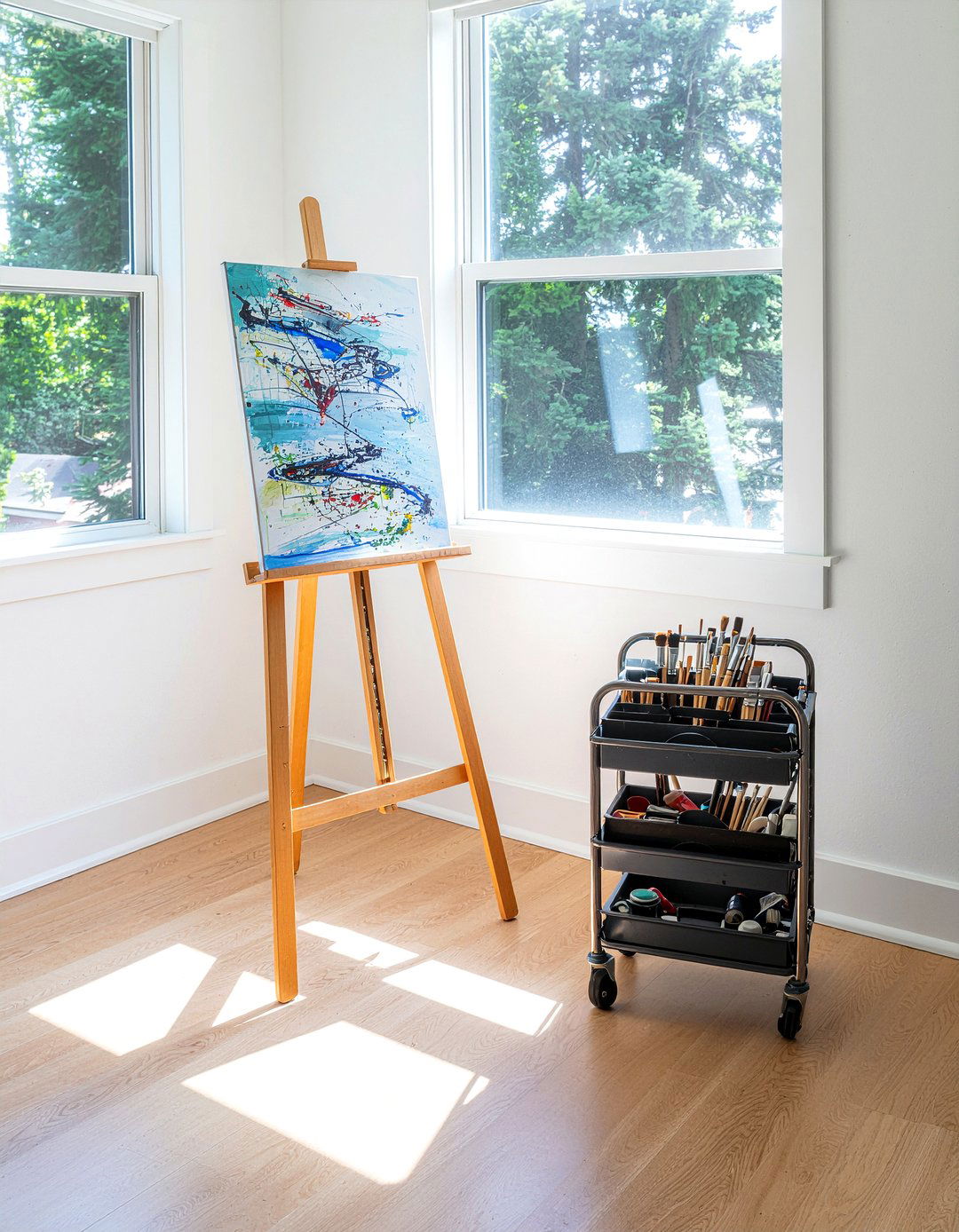 Art Easel Space - 30 living room nook ideas