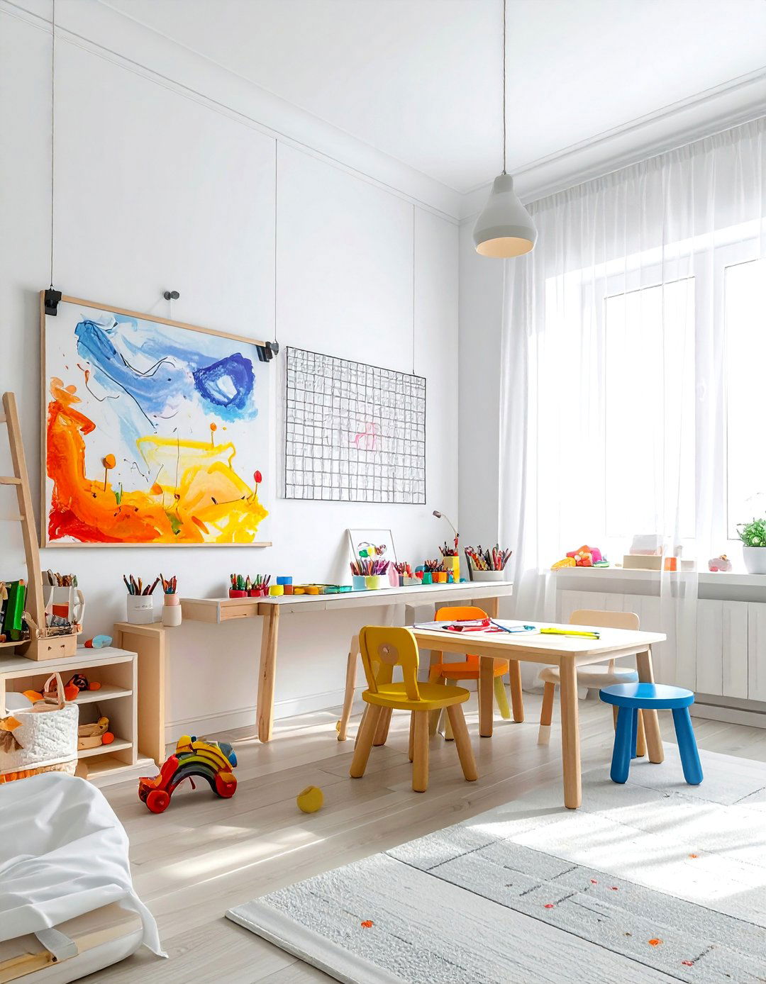Art Focused Toddler Room - 30 toddler bedroom ideas