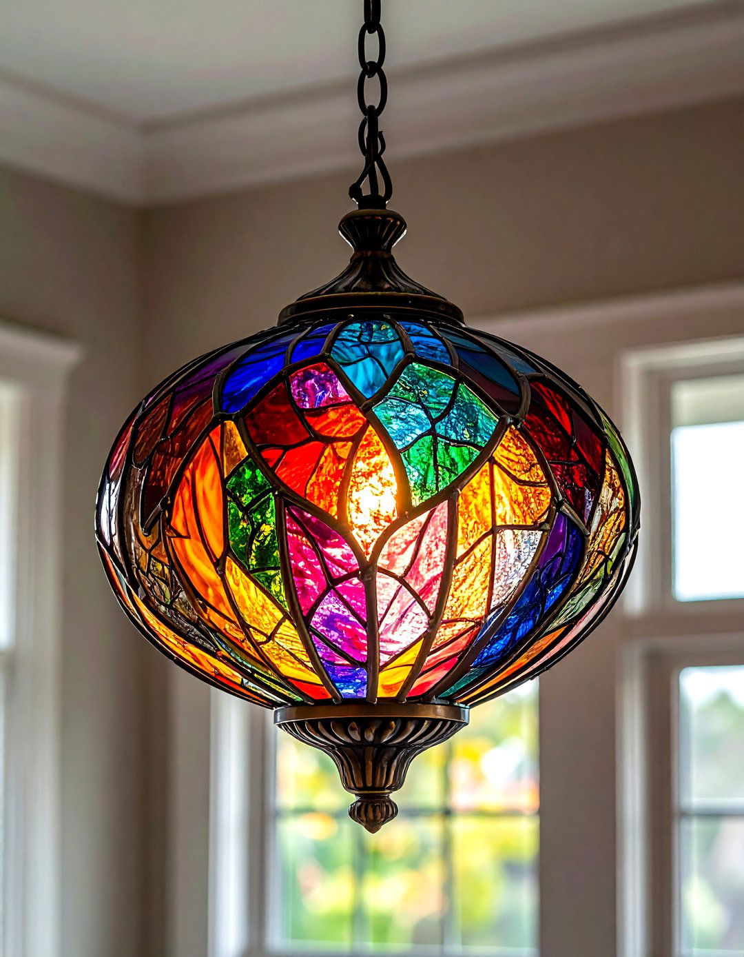 Art Glass Pendant Light - 30 craftsman home decor ideas