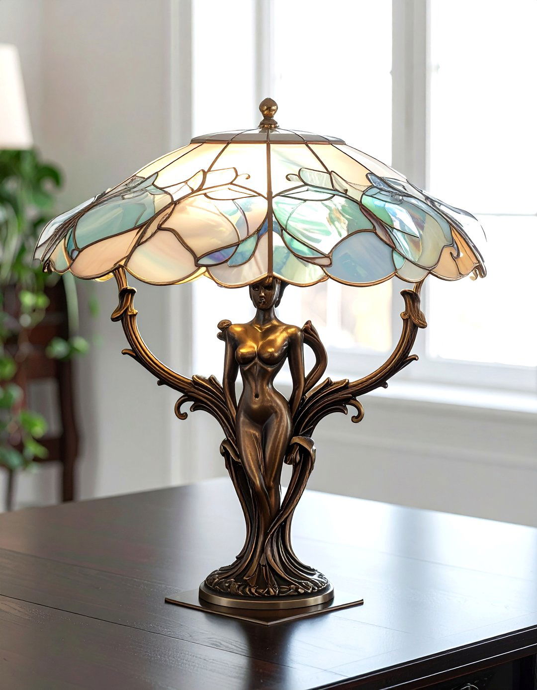 Art Nouveau Bronze Lamp - 30 vintage lamp ideas