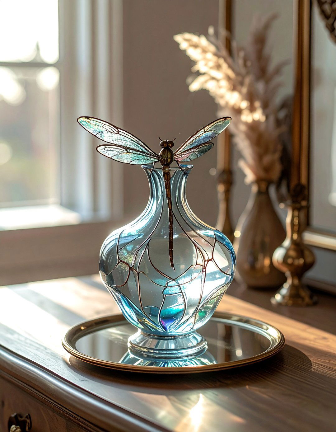 Art Nouveau glass vase - 30 vintage vase ideas