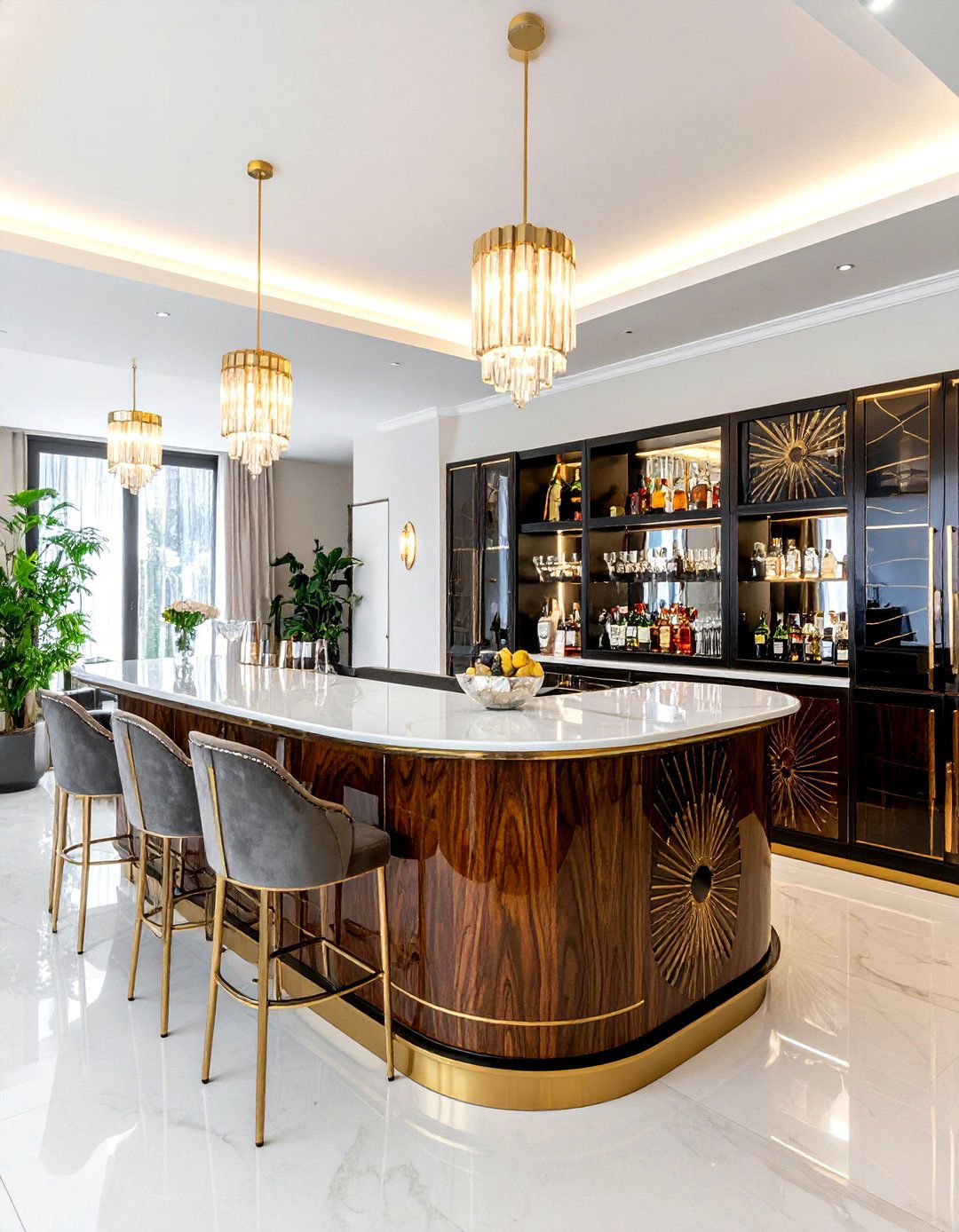 Art deco bar cabinet - 30 dining room bar cabinet ideas