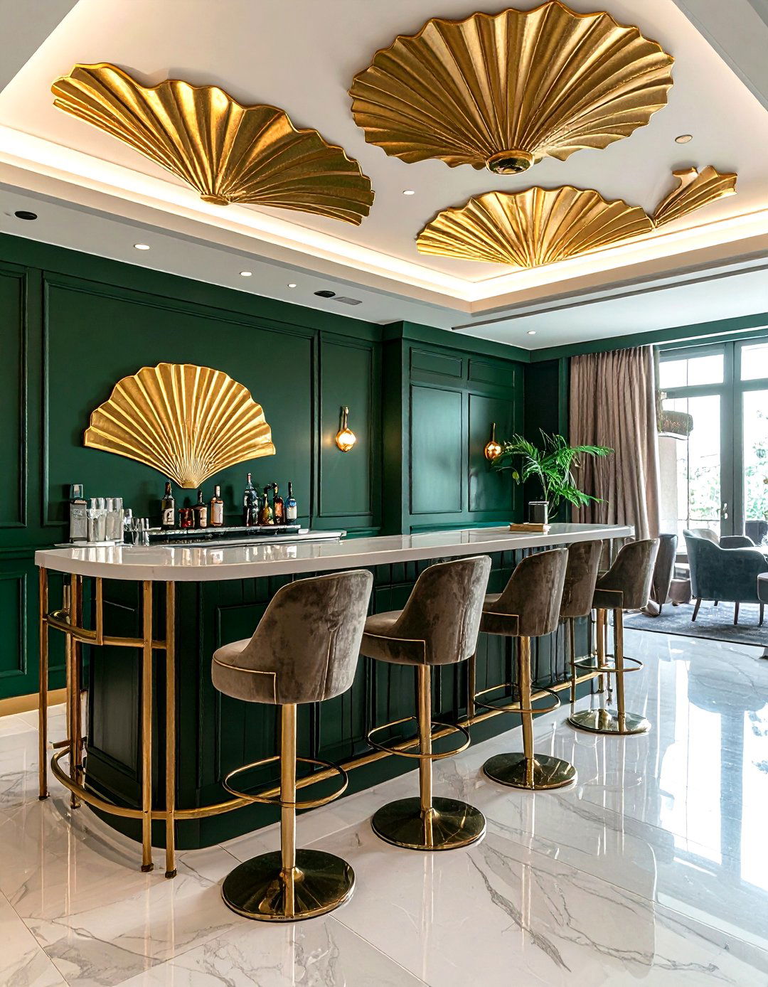 Art deco ceiling wallpaper - 30 ceiling wallpaper ideas