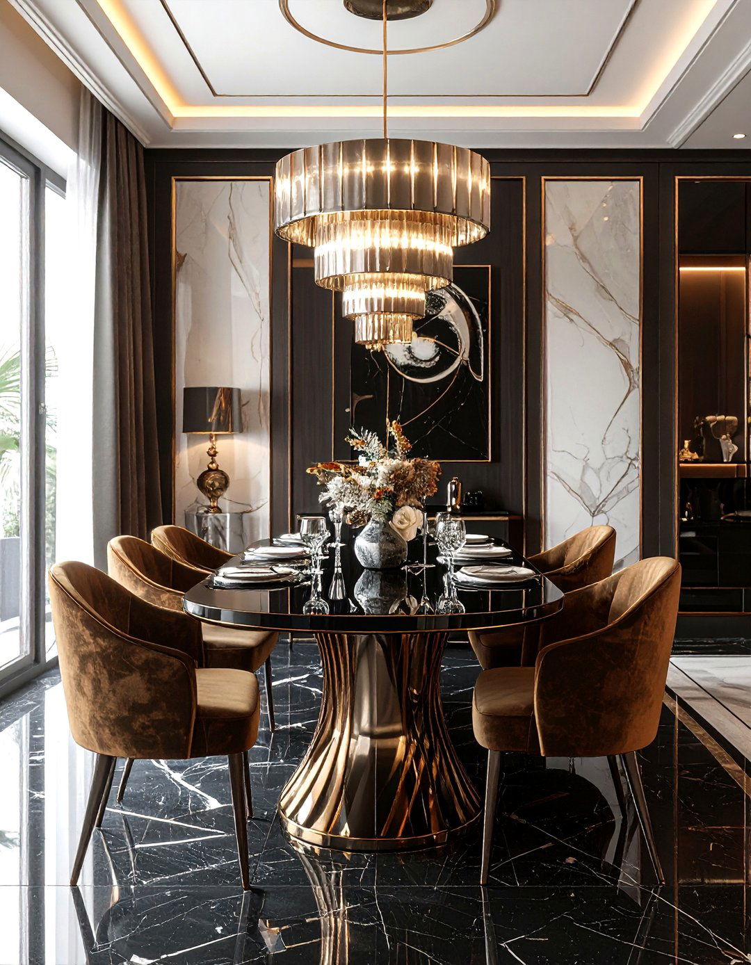 Art deco dining room - 30 sumptuous dining room ideas