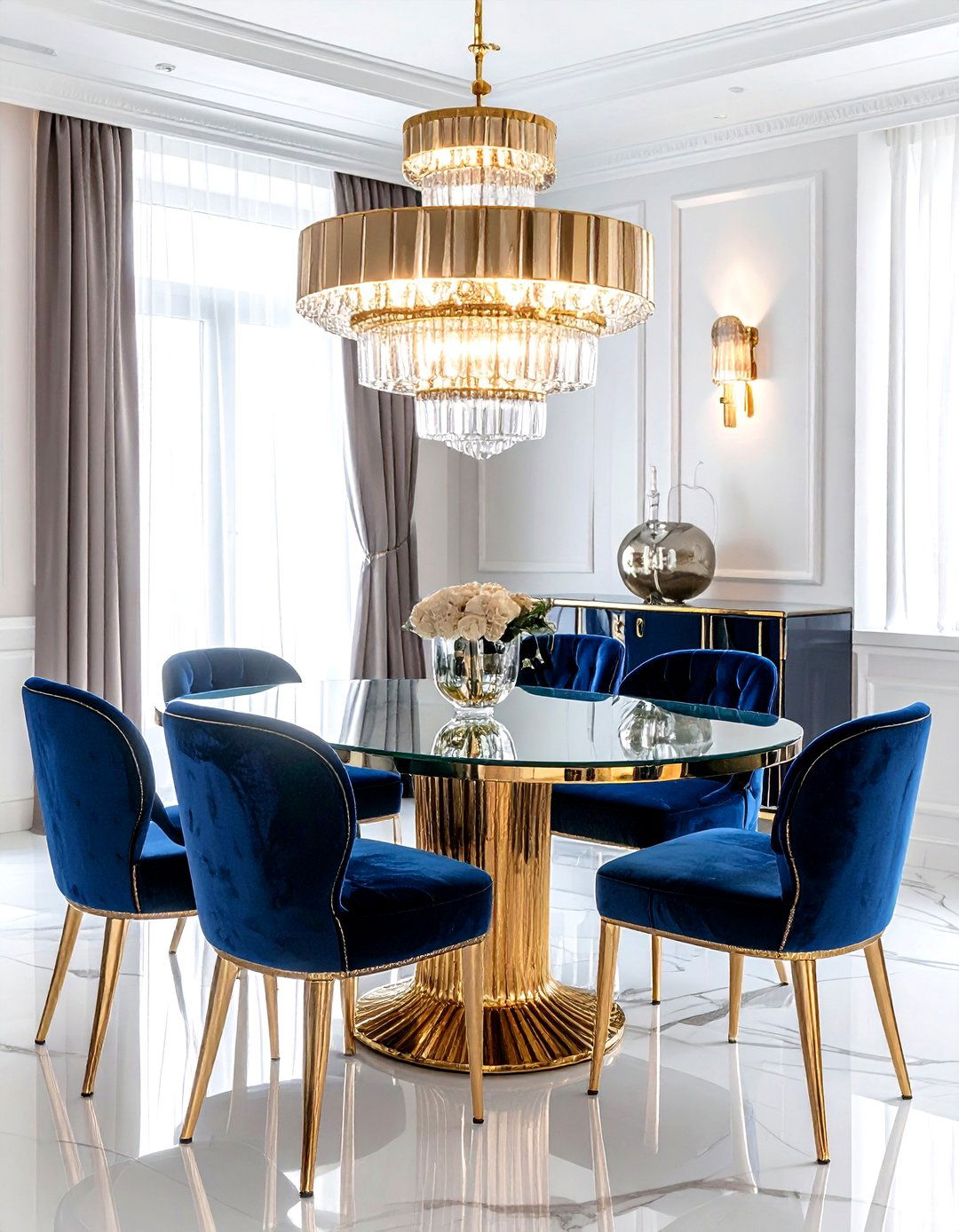 Art deco dining room - 30 vintage dining room ideas