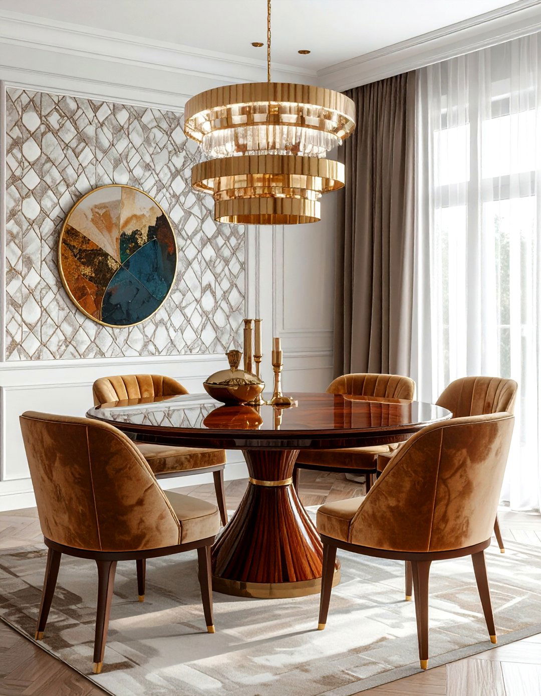 Art deco dining room - 30 vintage home decor ideas