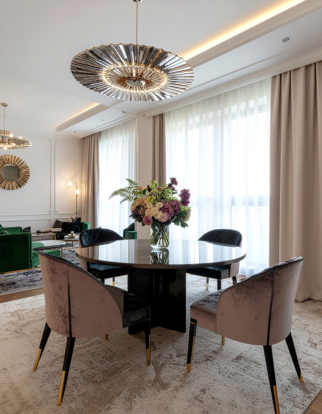 Art deco dining style - 30 luxury dining room ideas
