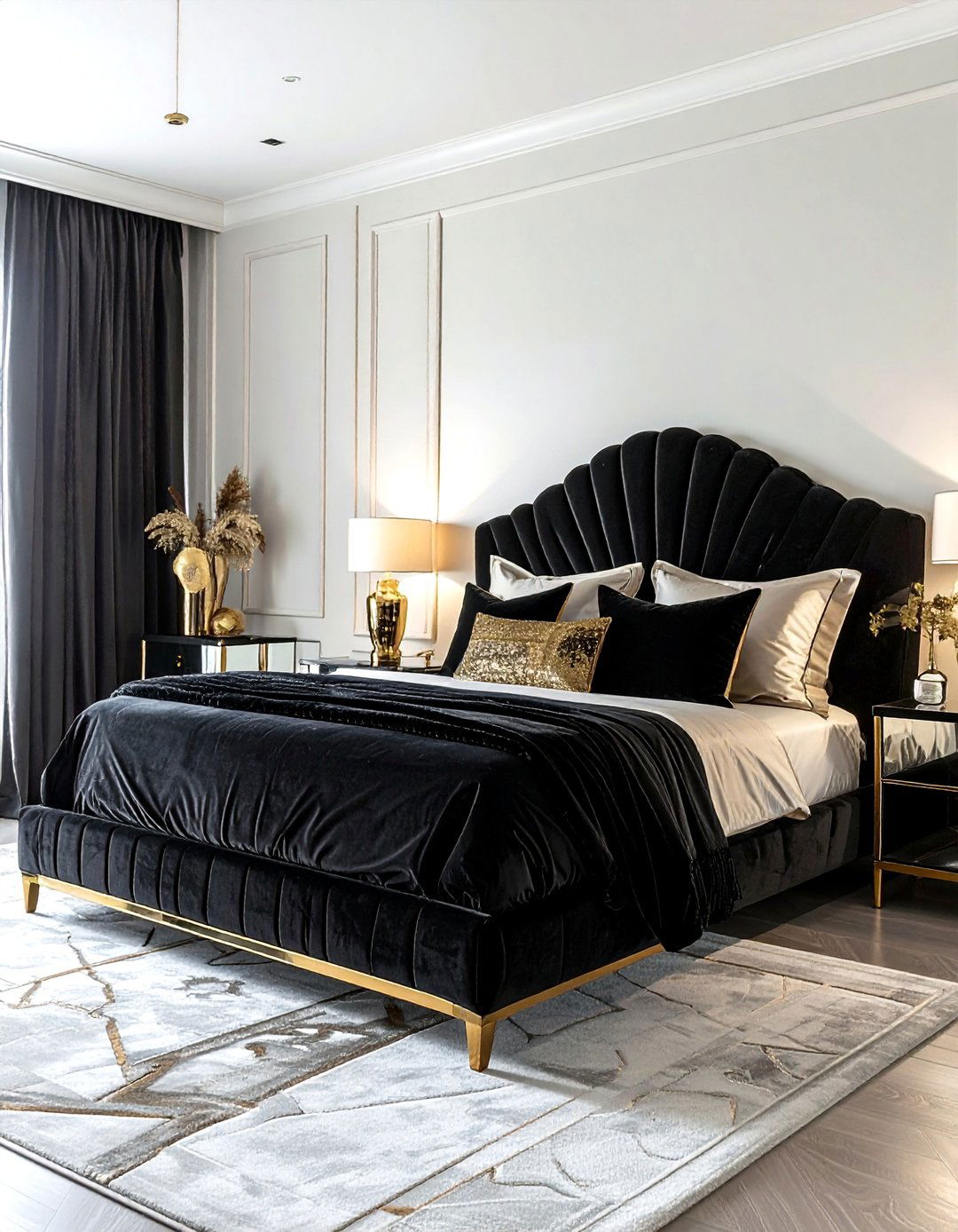 Art deco glam bedroom - 30 mid-century glam bedroom ideas