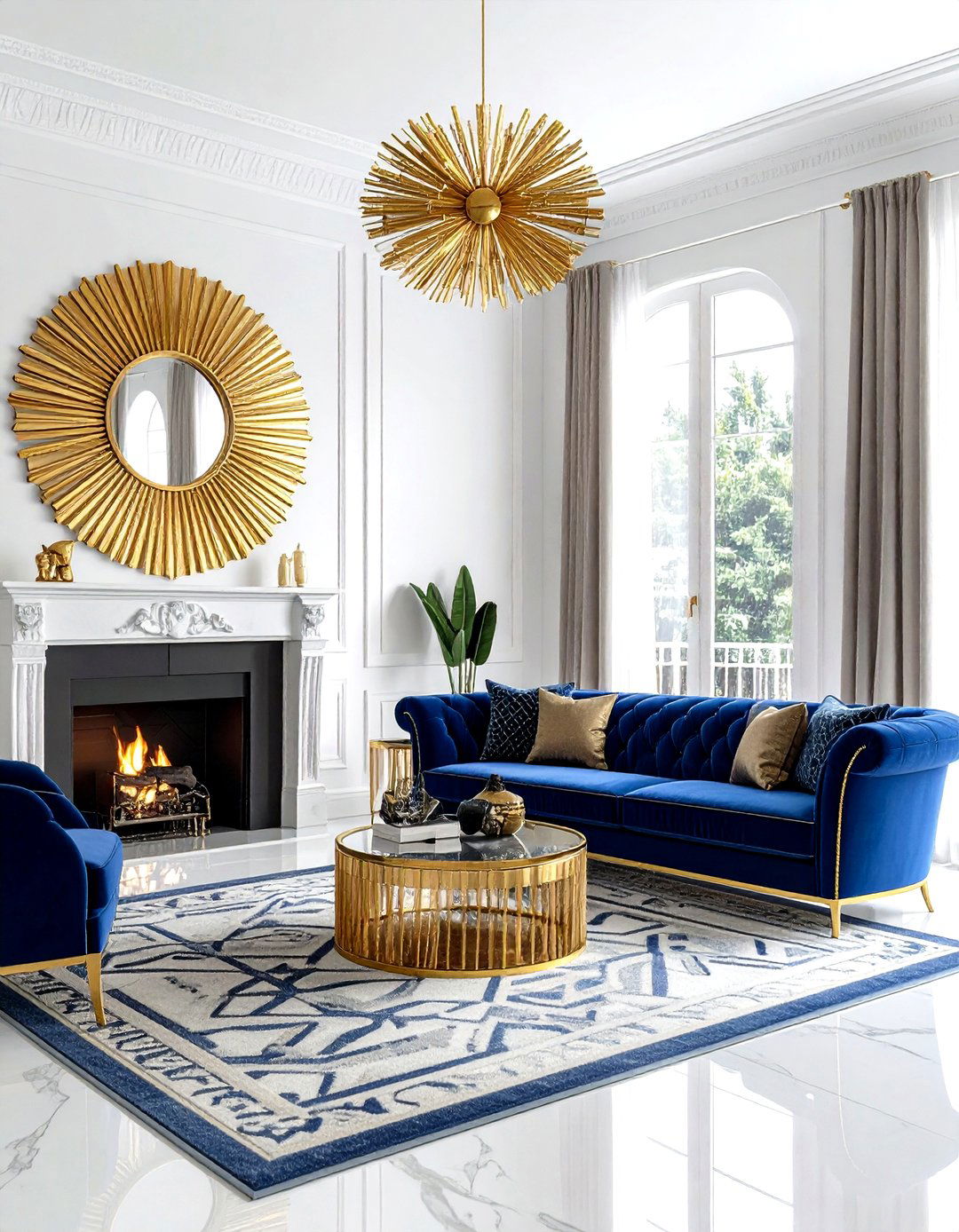 Art deco gold living room - 30 gold living room decor ideas