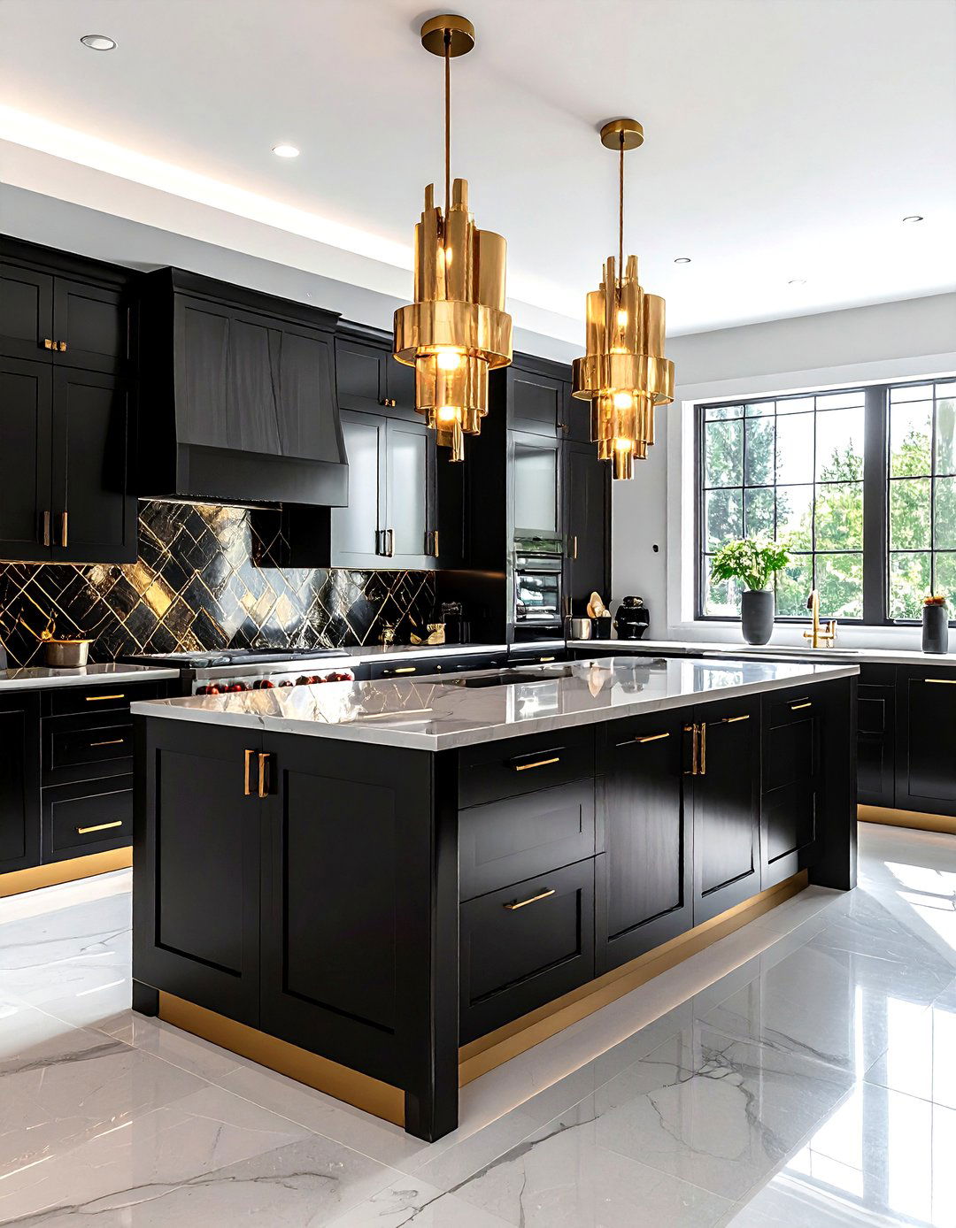 Art deco kitchen - 30 kitchen style mixing ideas
