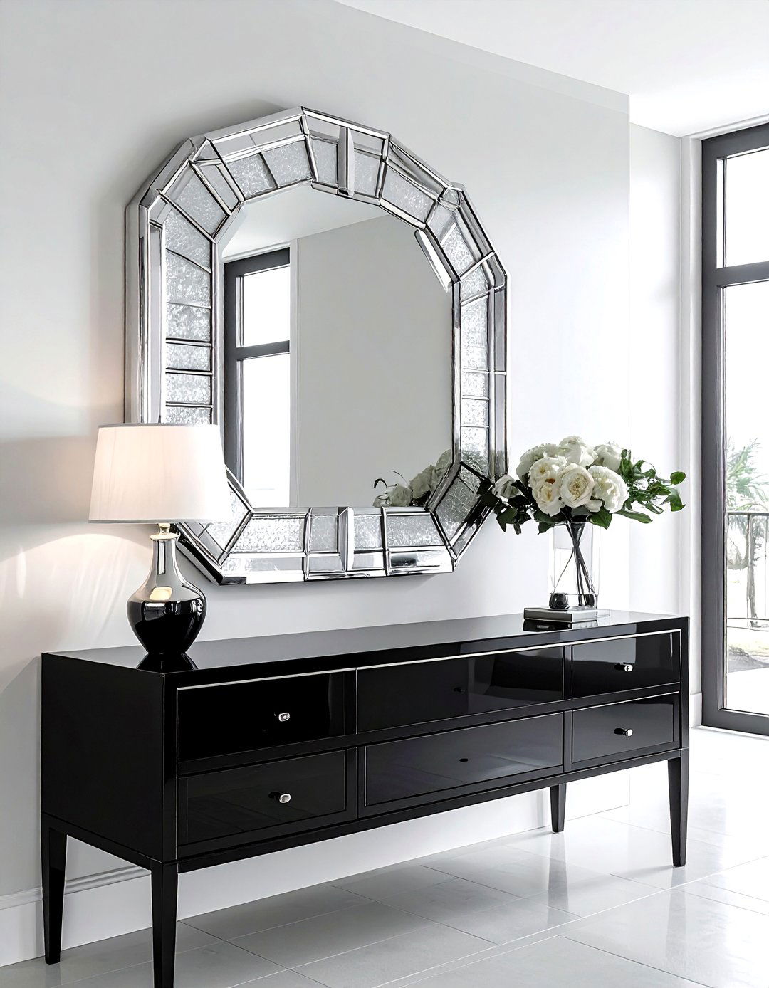 Art deco mirror - 30 vintage bathroom ideas
