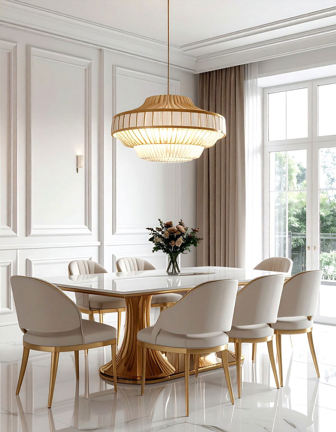 Art deco pendant - 30 pendant light dining room ideas