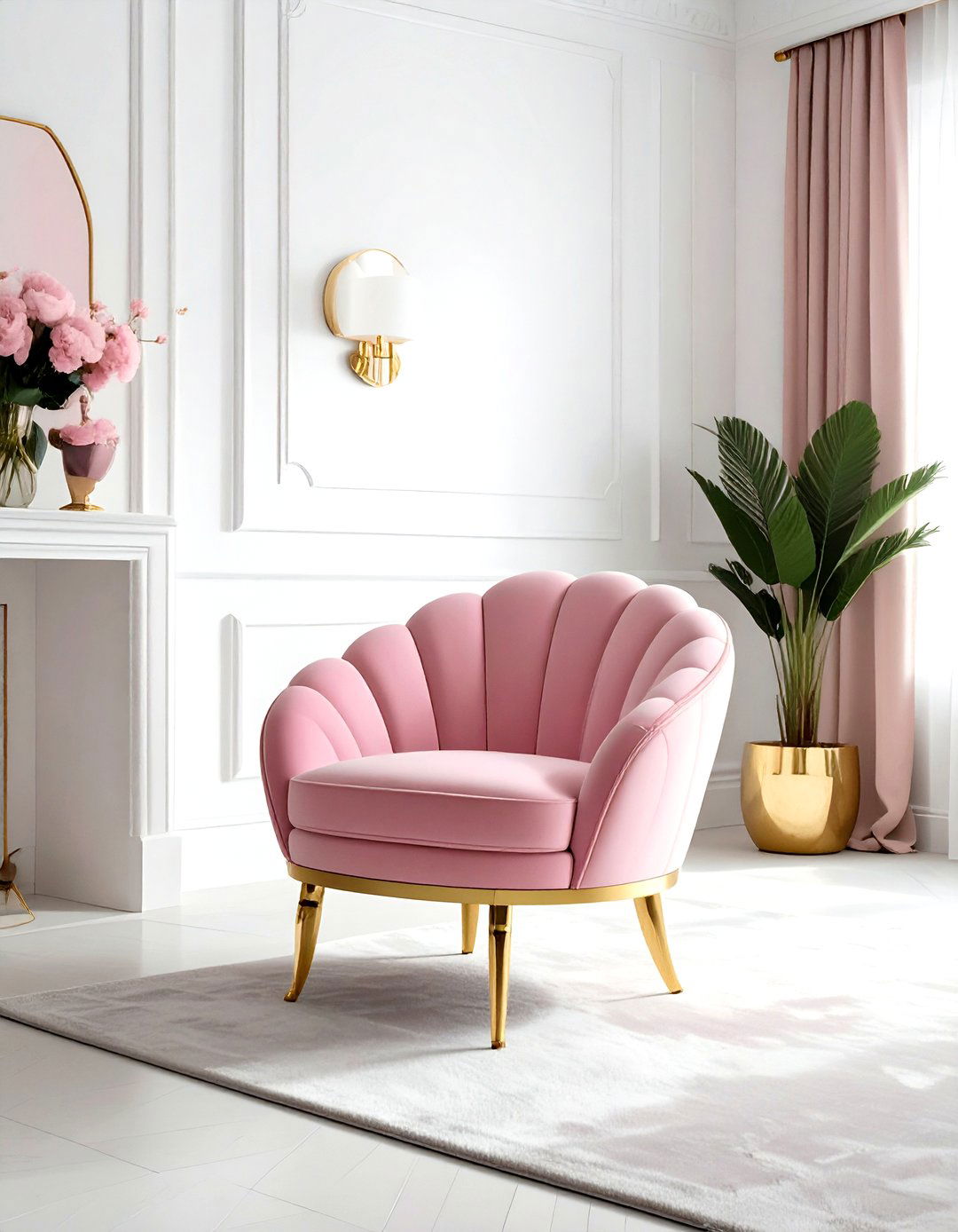 Art deco shell chair - 30 living room side chair ideas